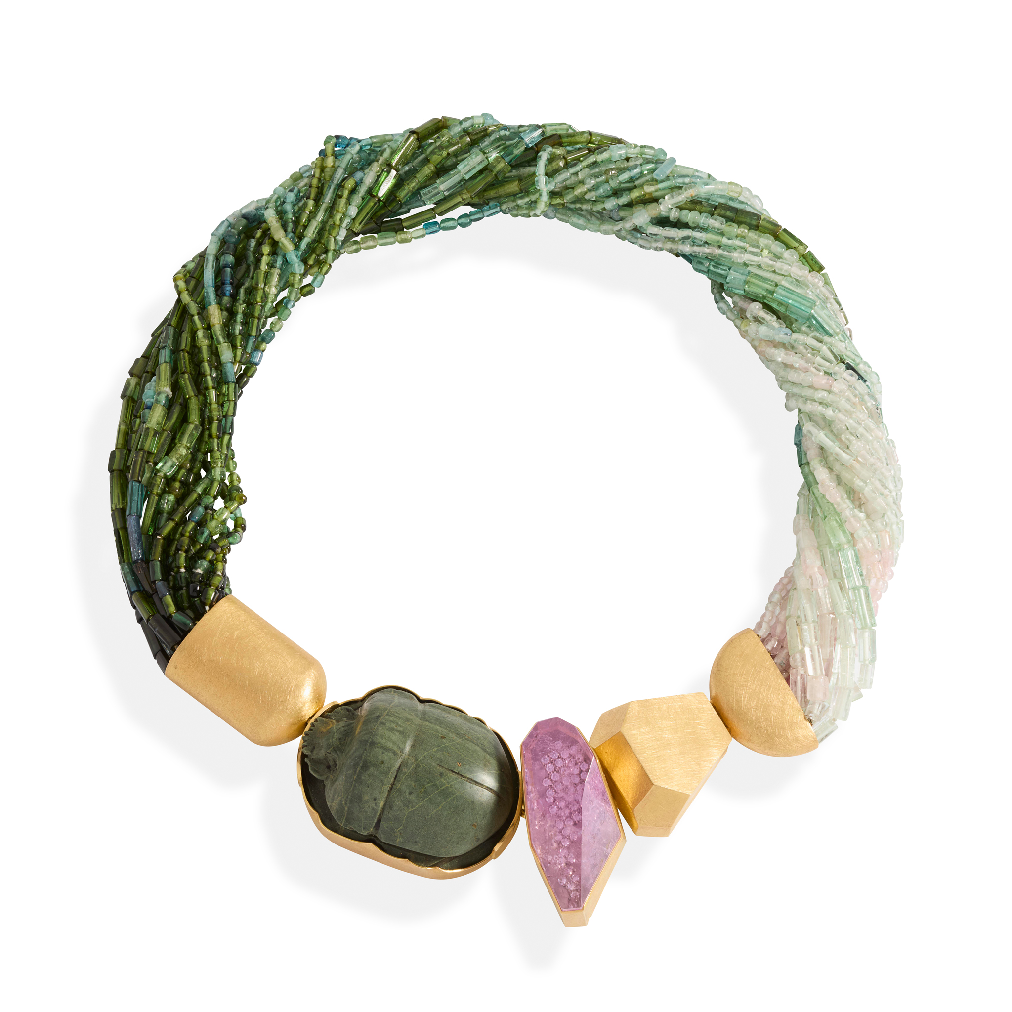 Peter Plöderl: A tourmaline, diamond and scarab necklace