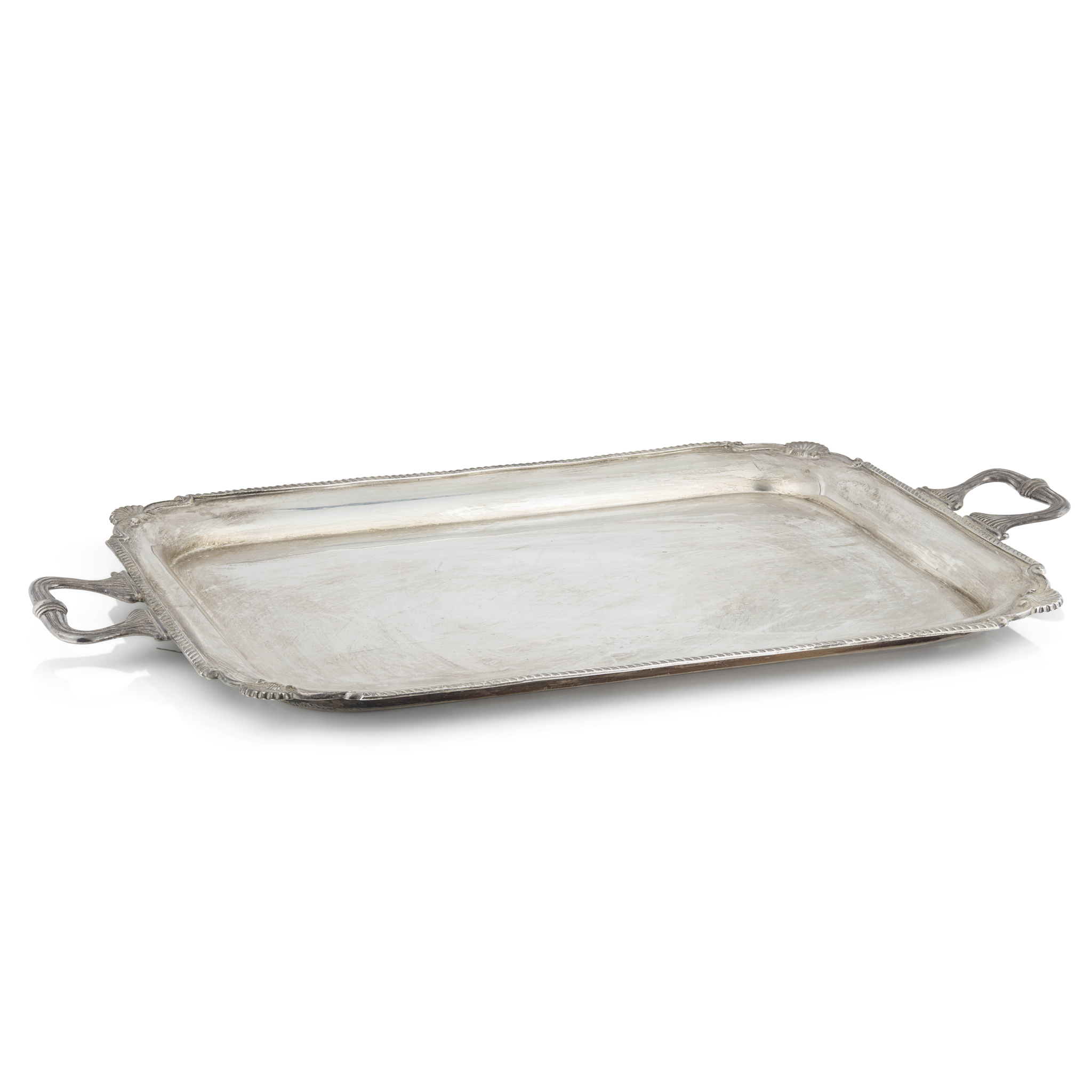 A 1930s TWIN-HANDLED TRAY