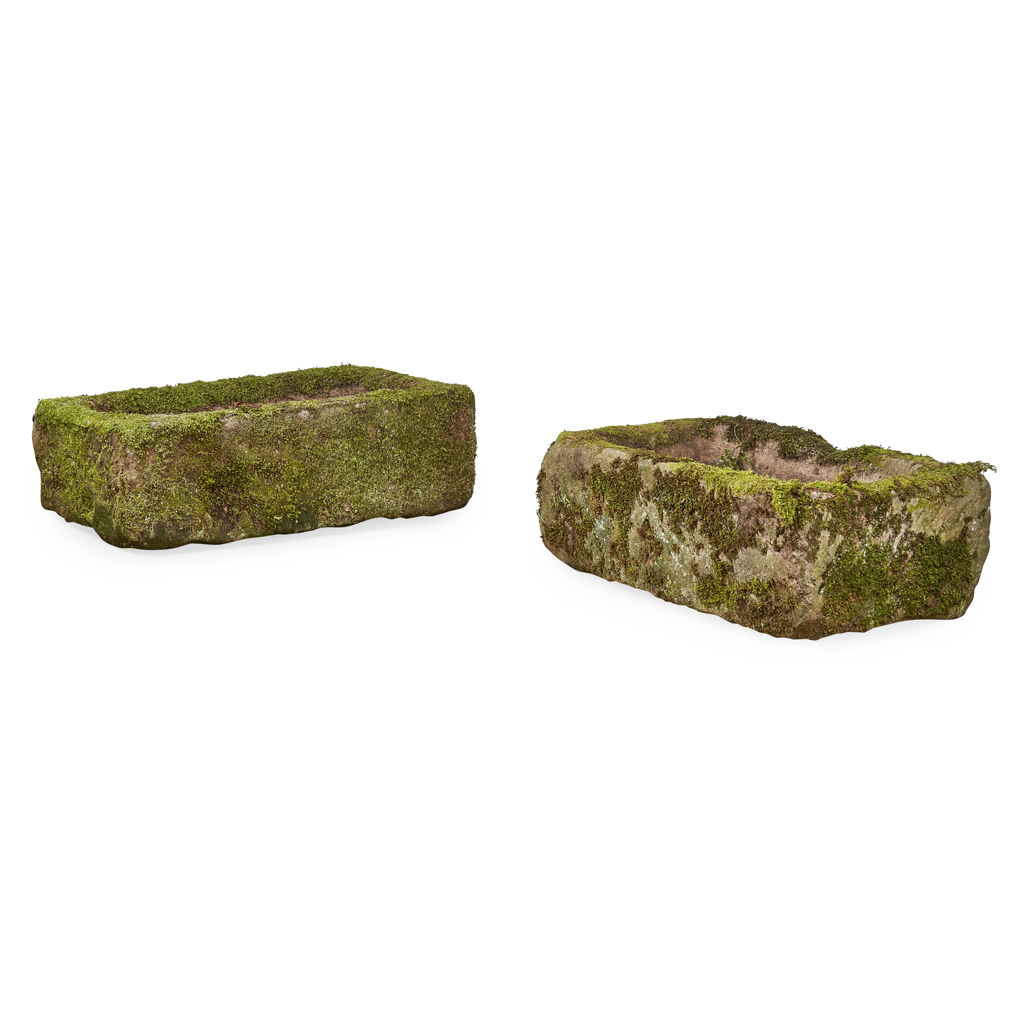 TWO STONE TROUGHS