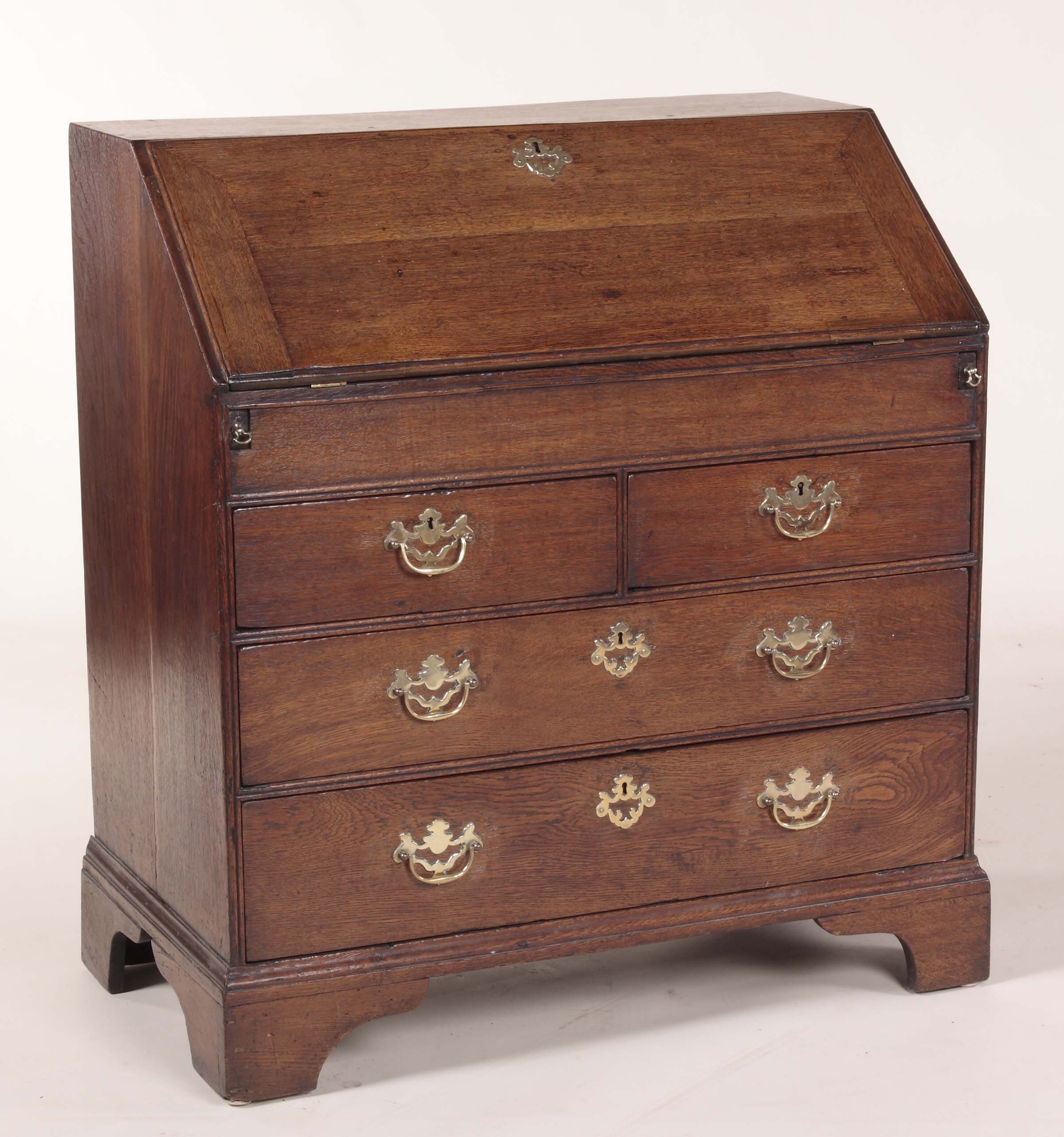 A George I oak bureau