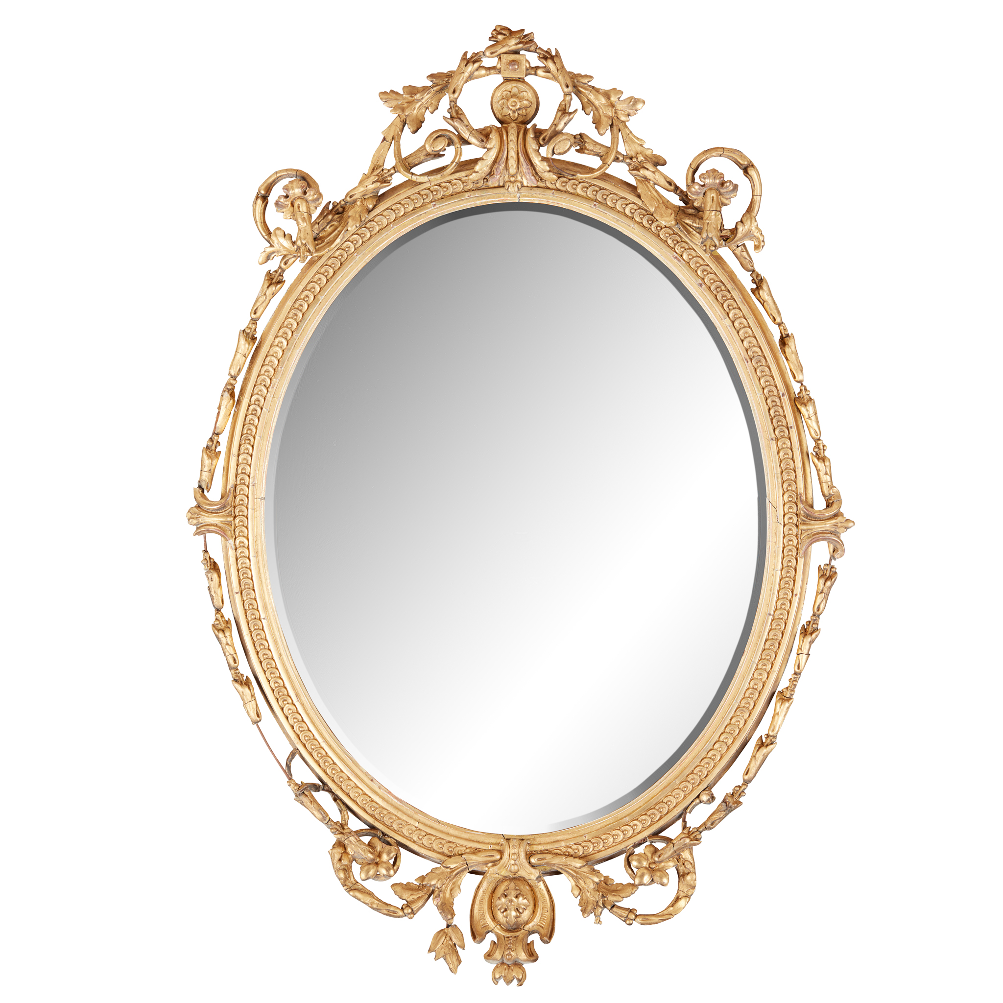 A PAIR OF LATE GEORGE III GILTWOOD MIRRORS