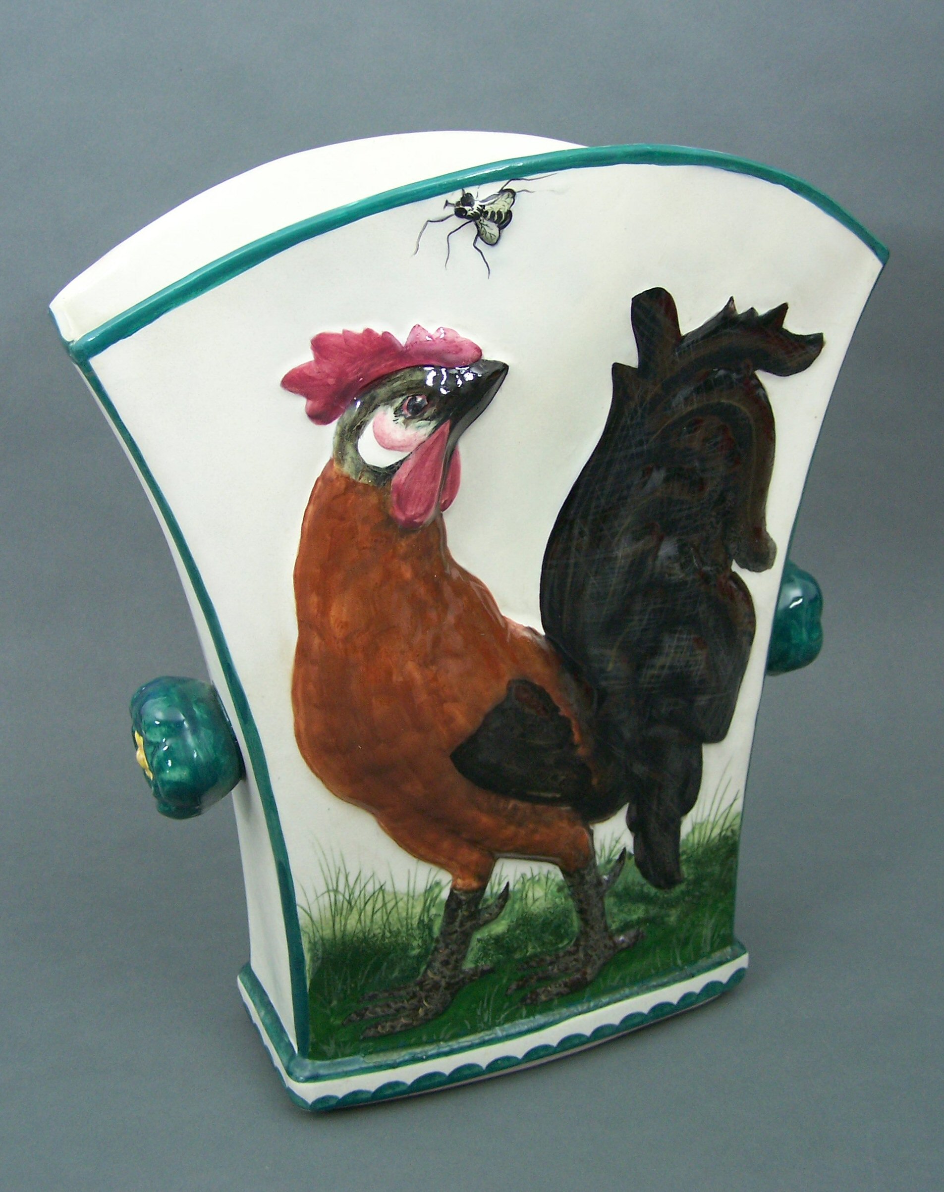 A Wemyss twin-handled vase,