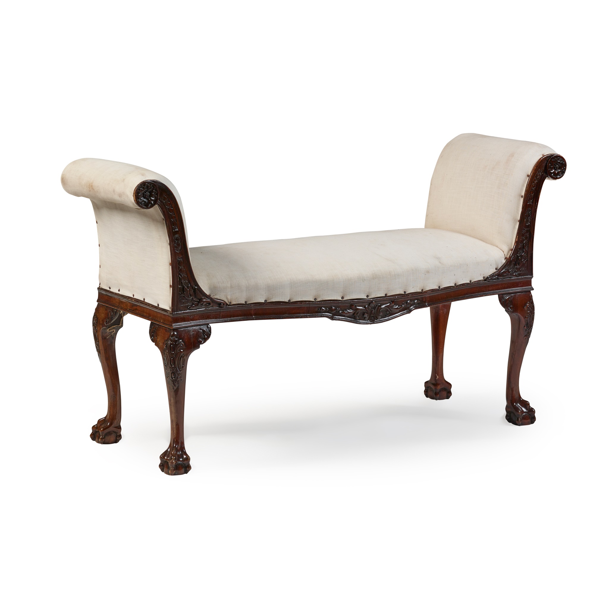 GEORGIAN STYLE MAHOGANY WINDOW SEAT