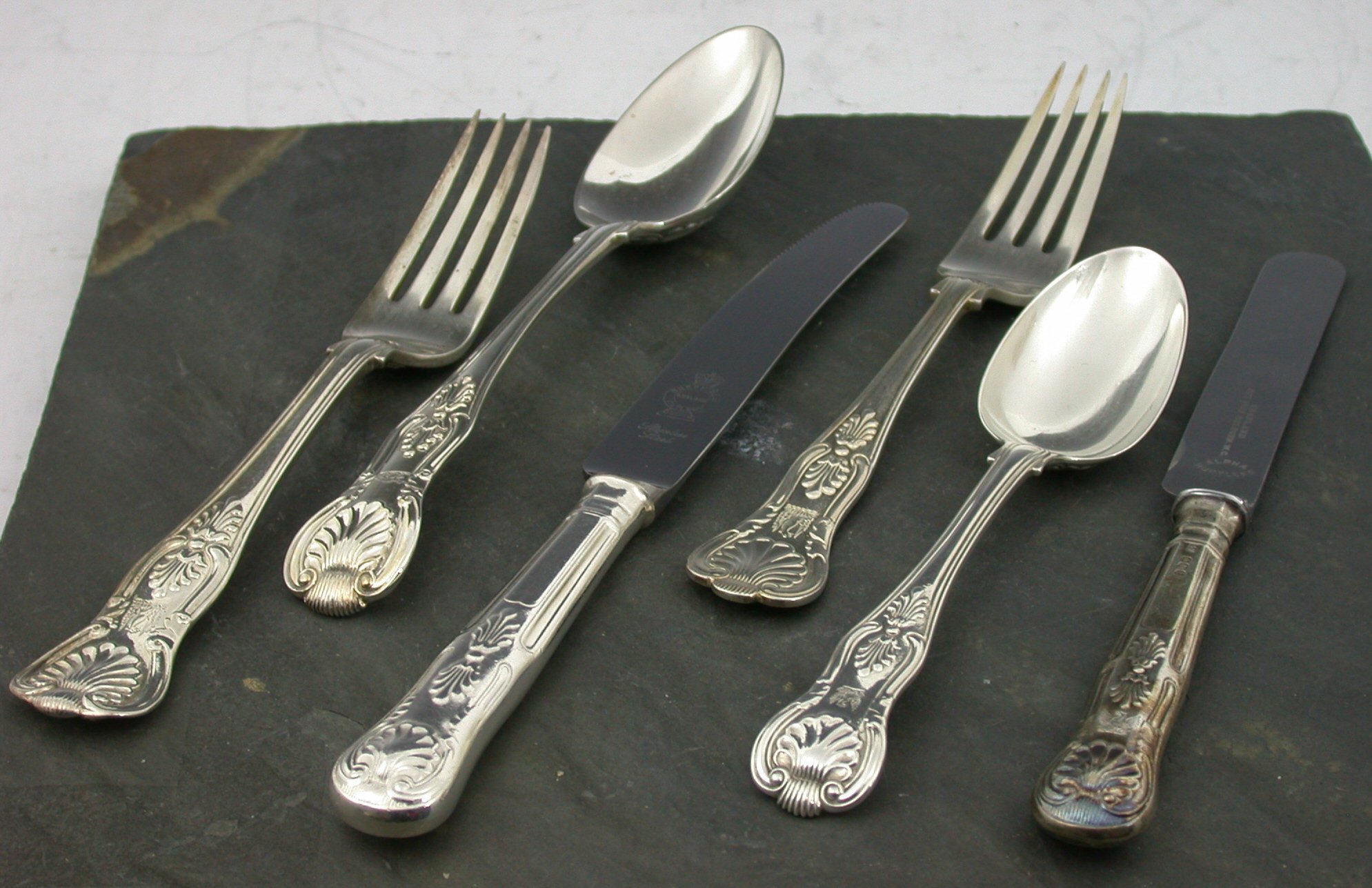 A composite canteen of King's pattern flatware and cutlery,