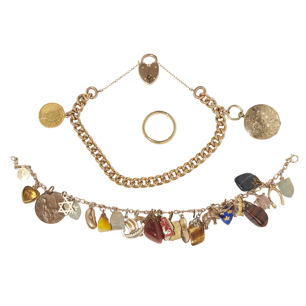 A curb link bracelet