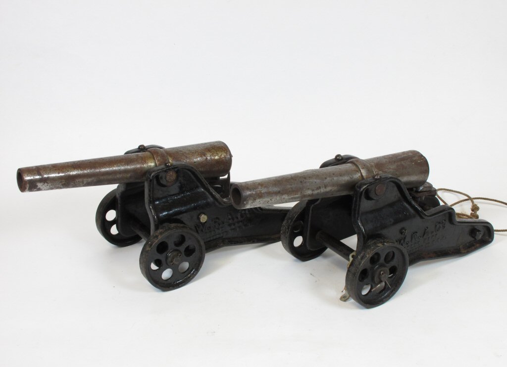 PAIR OF BREECH LOADING WINCHESTER 10 BORE SIGNAL CANNONS
