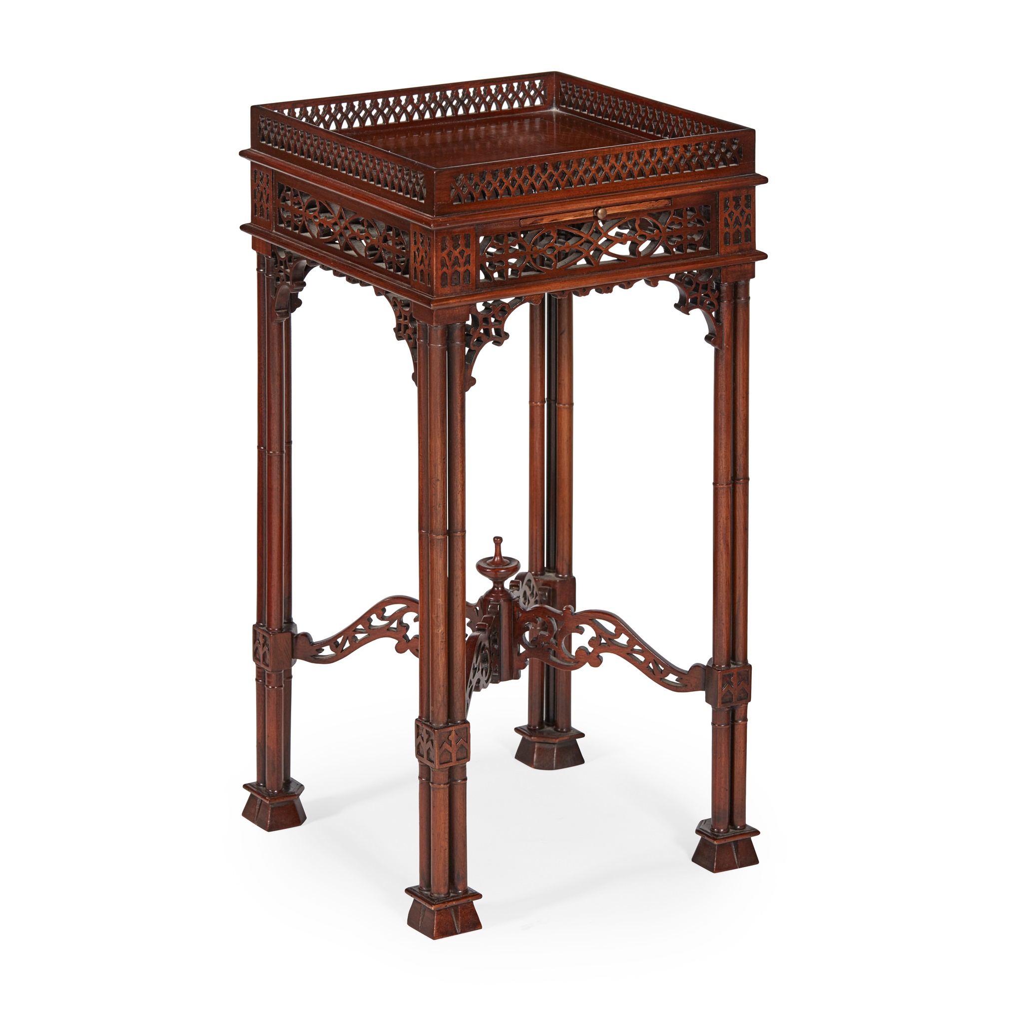 GEORGIAN STYLE MAHOGANY KETTLE STAND