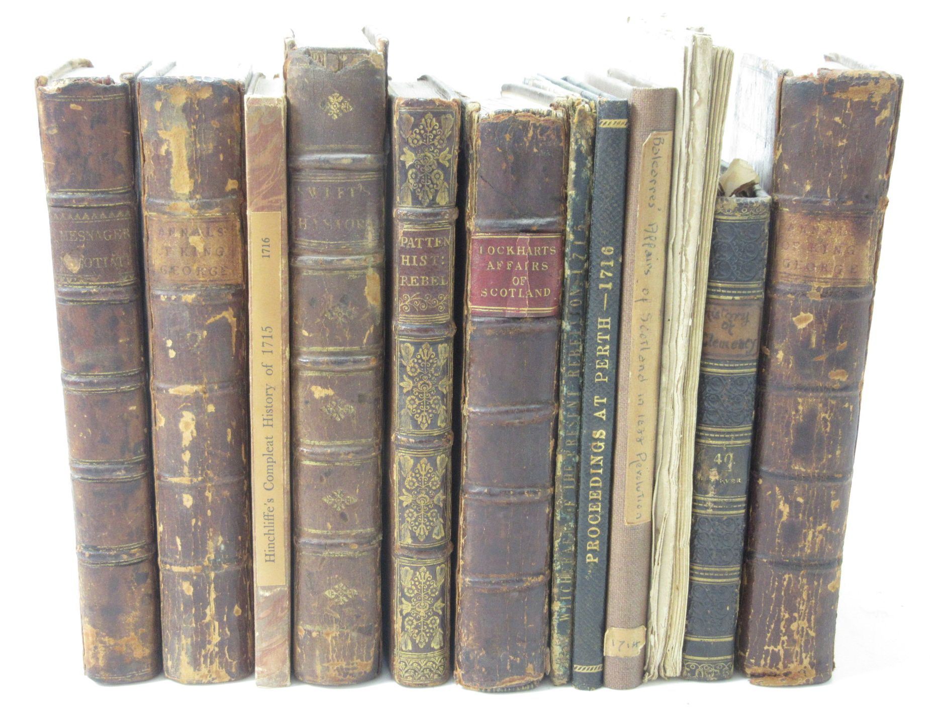 1715 JACOBITE RISING, A COLLECTION OF 13 BOOKS AND PAMPHLETS