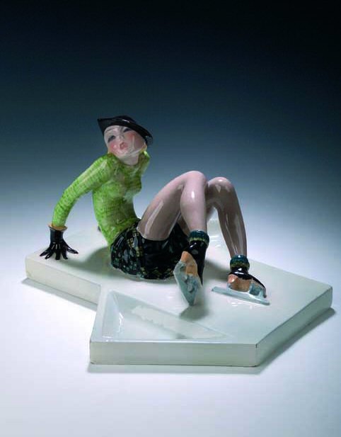 An Essevi figural dish, 'S.O.S.', designed by Sandro Vaccheti,