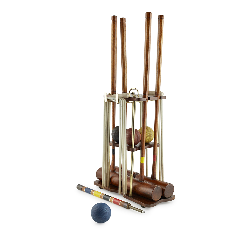 MATCHED CROQUET SET, JAQUES & F.H. AYRES LTD., LONDON