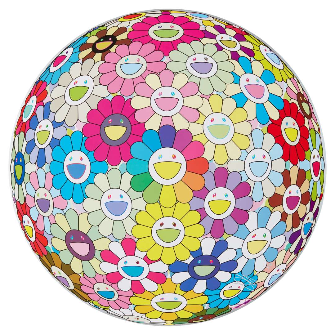 村上隆 ポスター「Multicolor Double Face:Yellow」 Takashi Murakami - Multicolor Double Face: Yellow – Toyol Toys