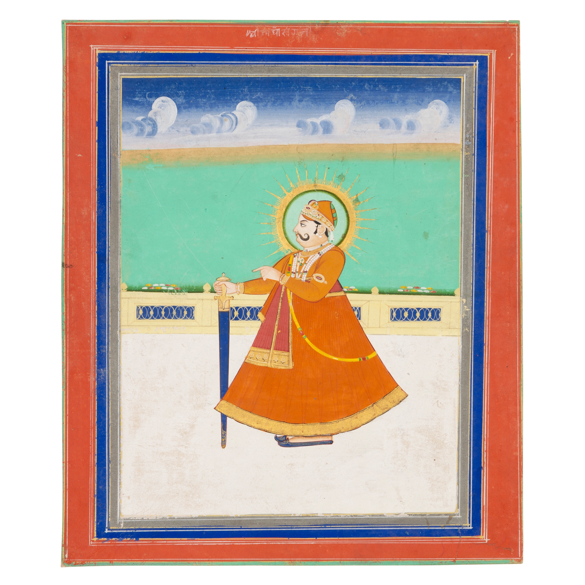 A PORTRAIT OF MAHARAJA SAWAI MADHO SINGH