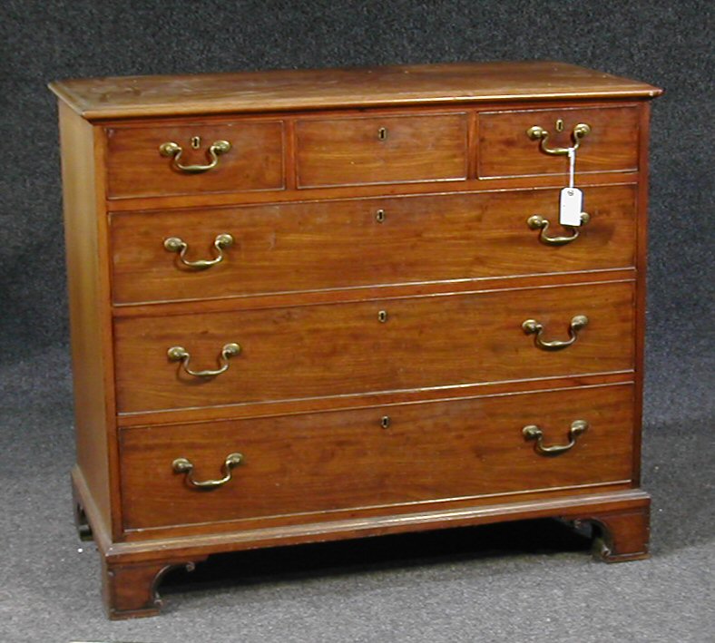 A George III mahogany chest,