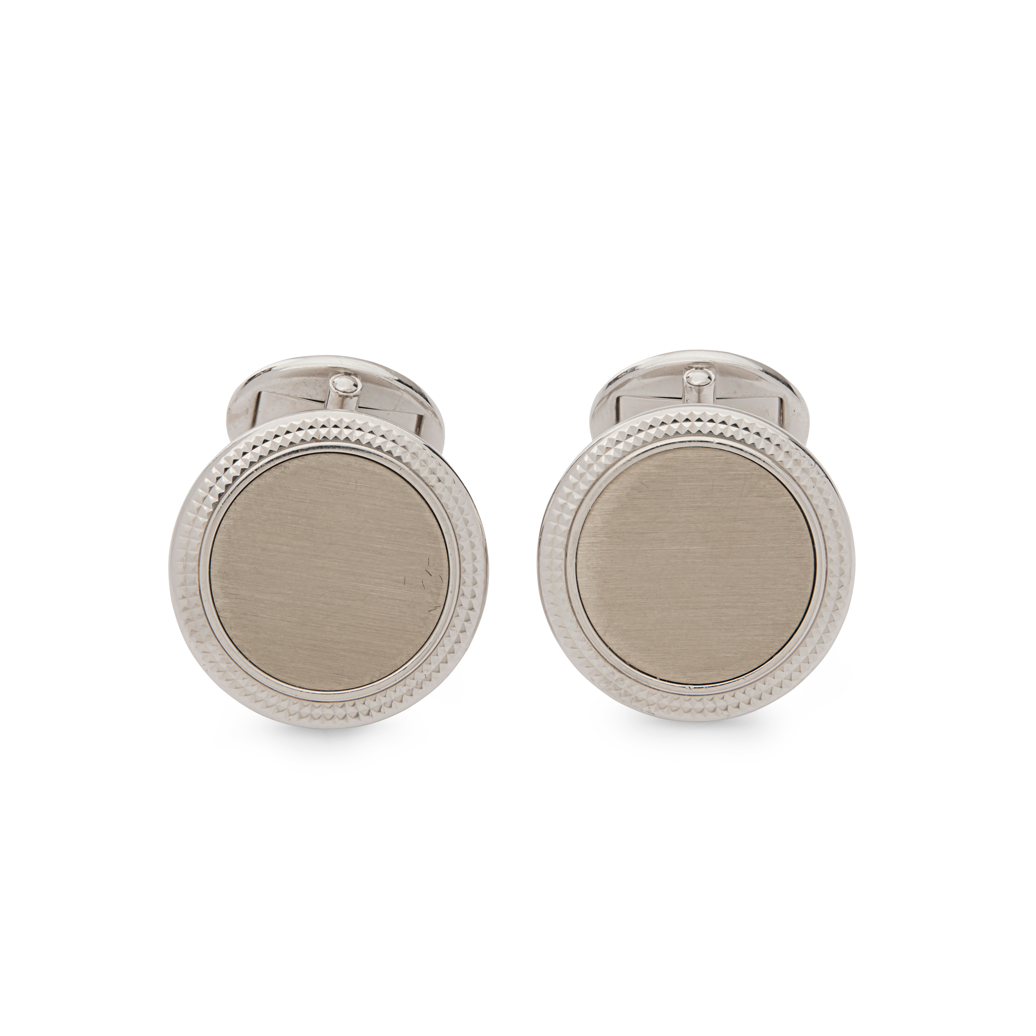 Patek Philippe. A pair of 18k white gold cufflinks
