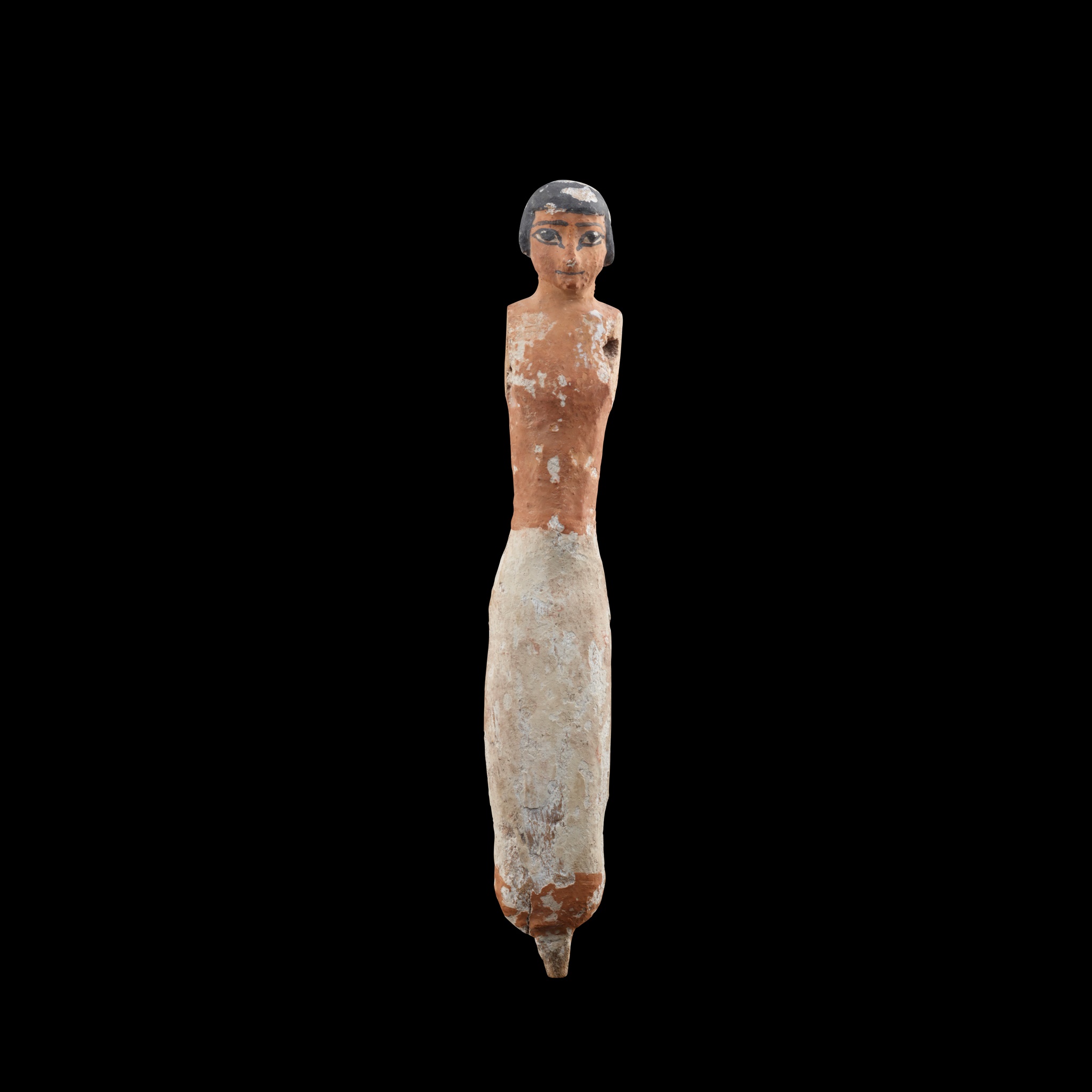ANCIENT EGYPTIAN WOODEN BOATMAN FIGURE