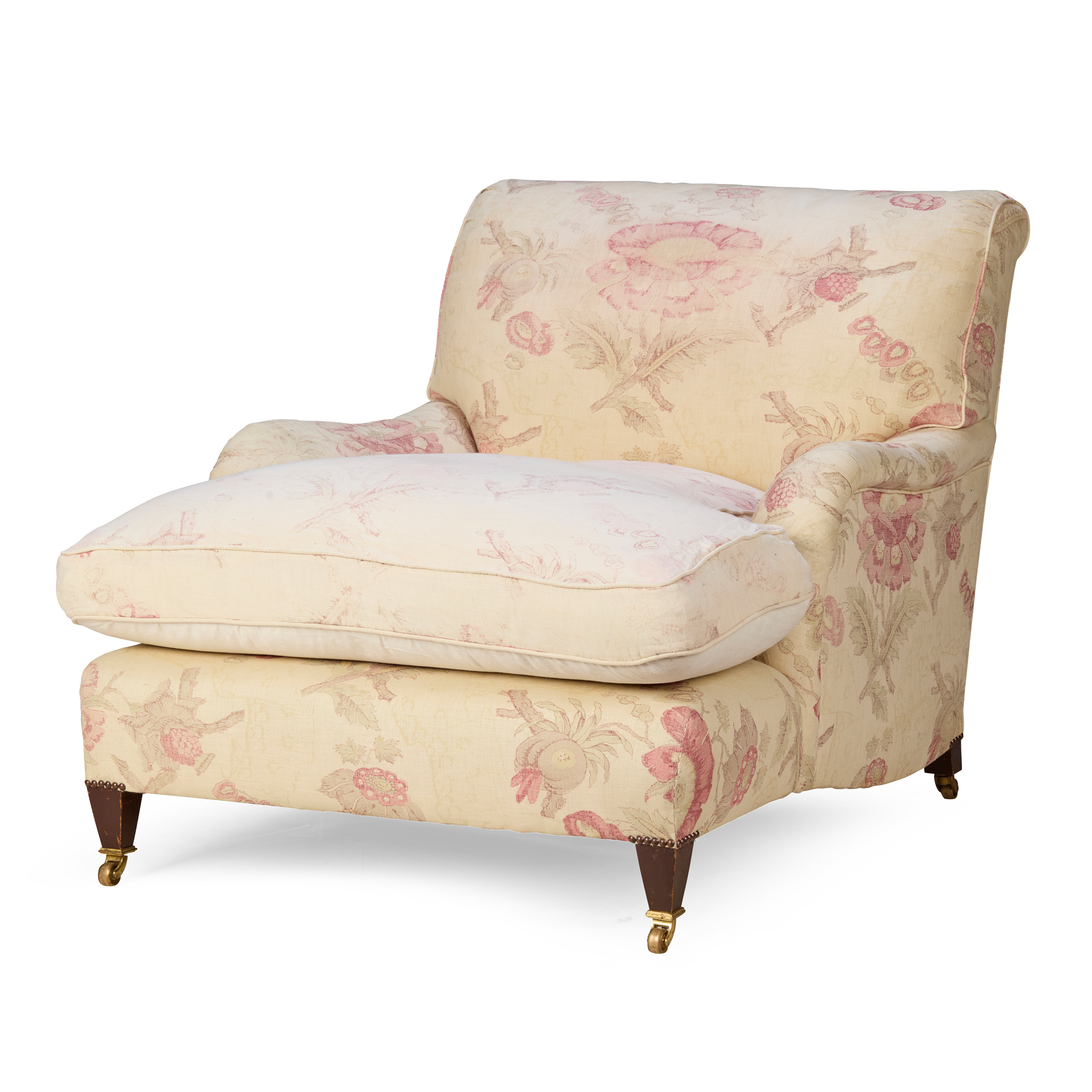 COUNTRY HOUSE STYLE UPHOLSTERED EASY ARMCHAIR, BY ROBERT KIME