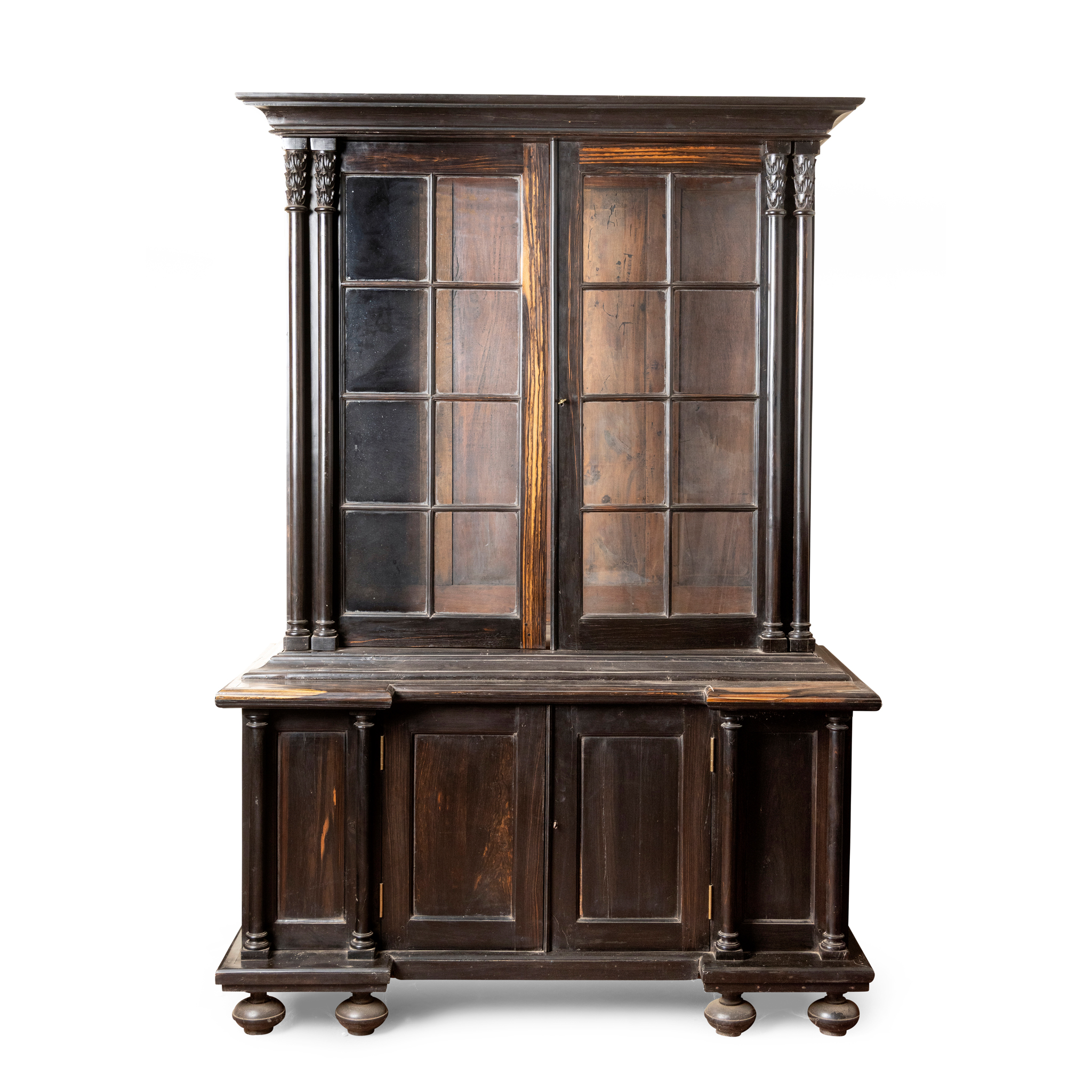 A DUTCH COLONIAL EBONY CABINET