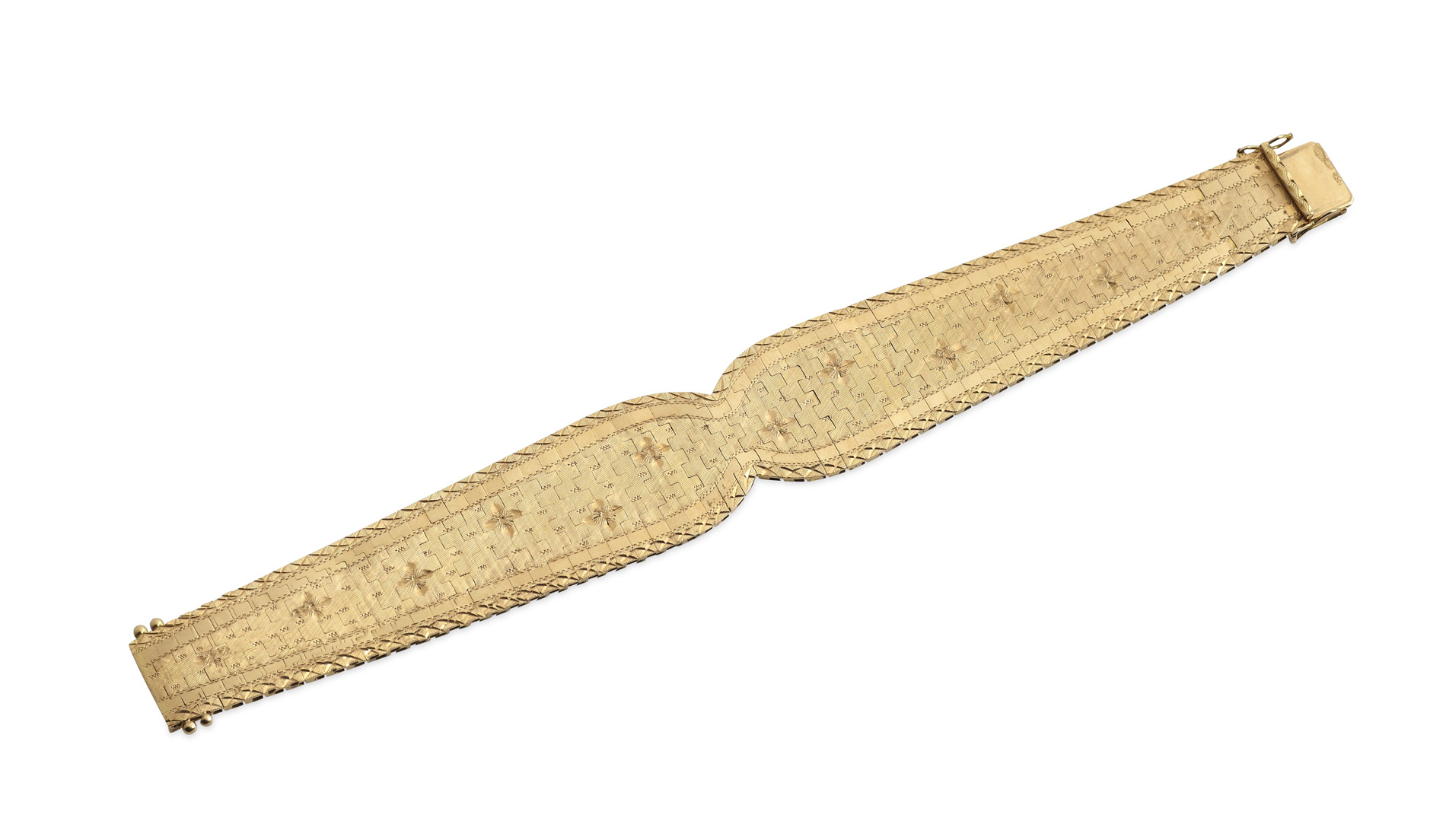 A modern 18ct gold bracelet
