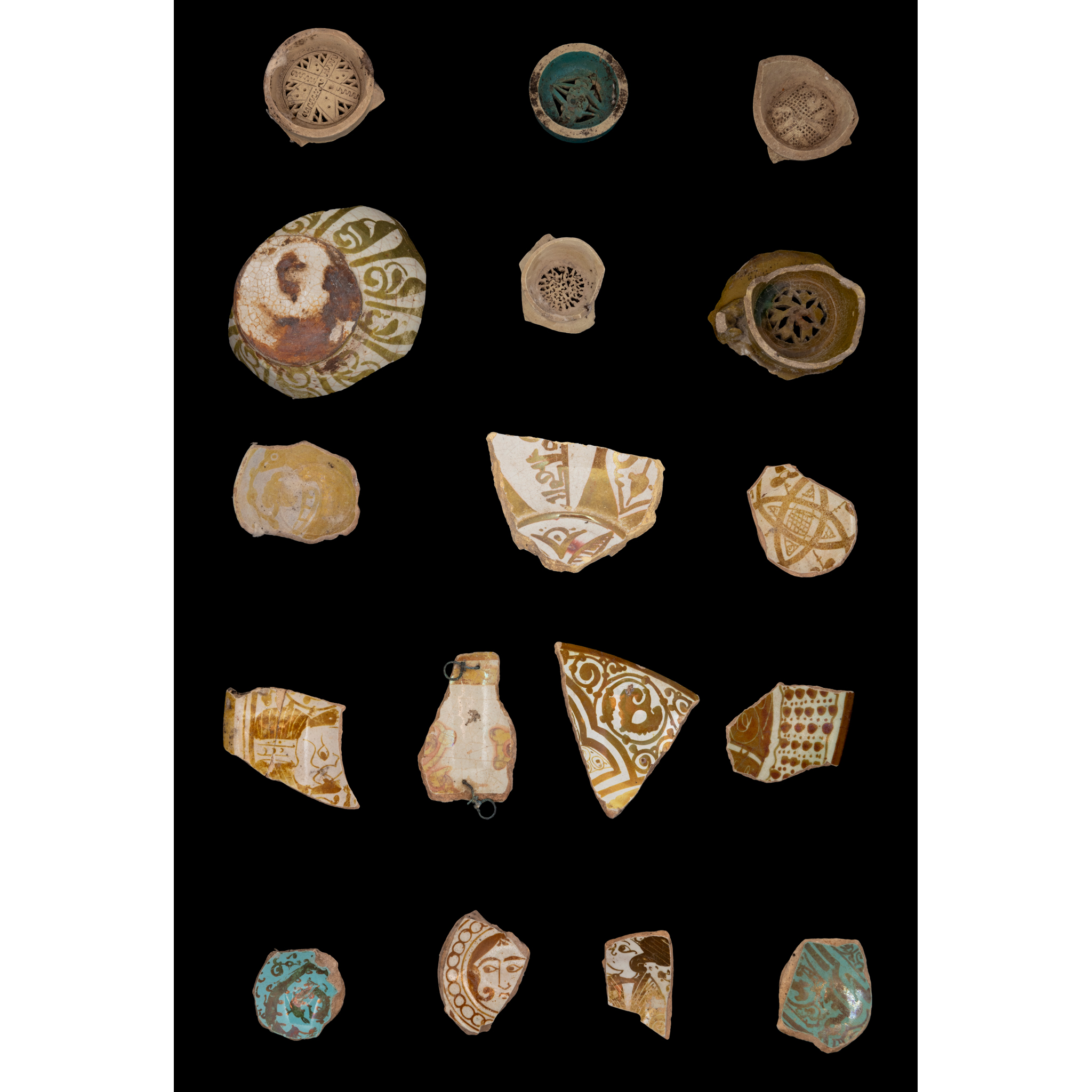 A SCHOLARLY COLLECTION OF FATIMID POTTERY SHARDS