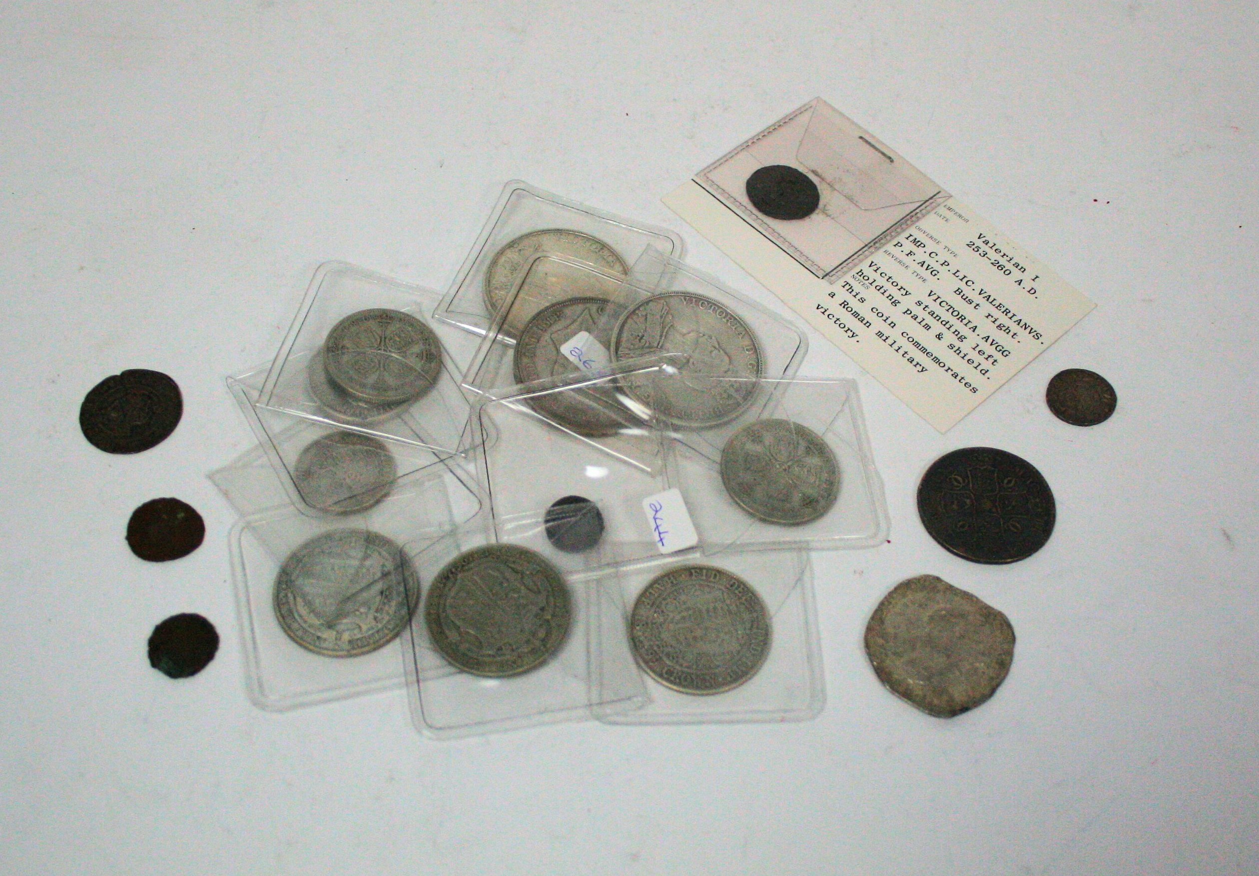 A collection of early milled and hammered coinage