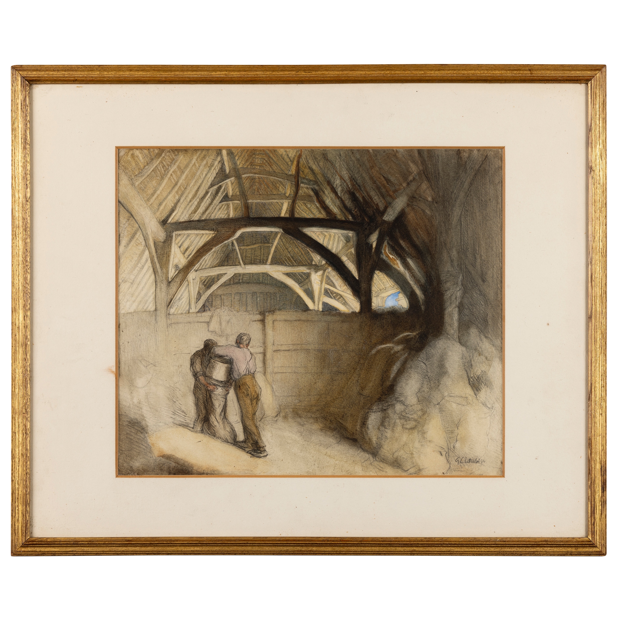 SIR GEORGE CLAUSEN R.A., R.W.S (BRITISH 1852-1944)