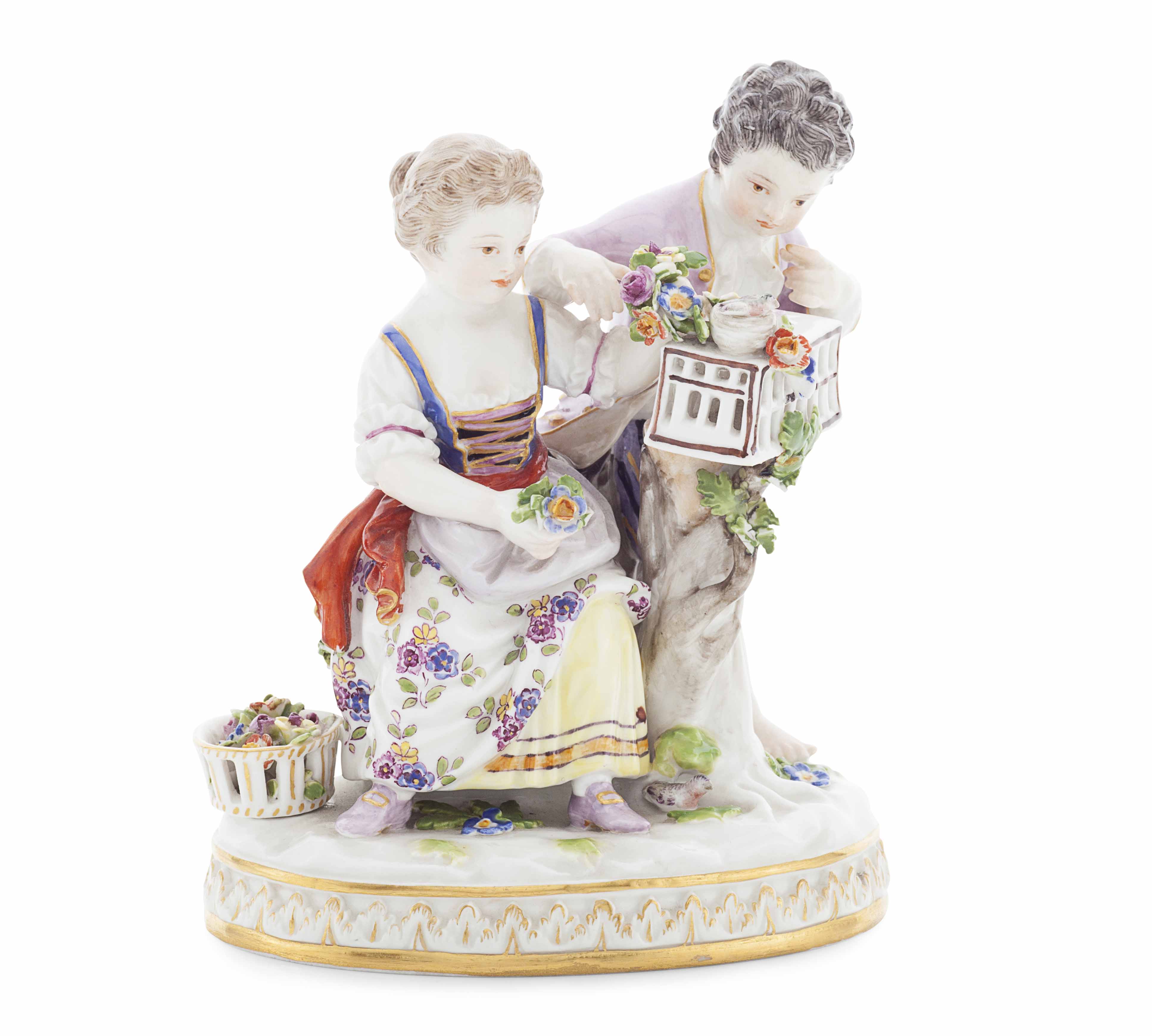 MEISSEN PORCELAIN FIGURE GROUP