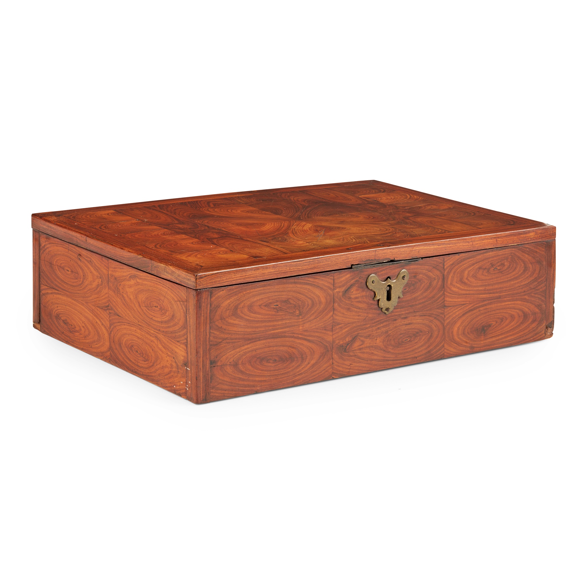 QUEEN ANNE OYSTER VENEERED LACE BOX