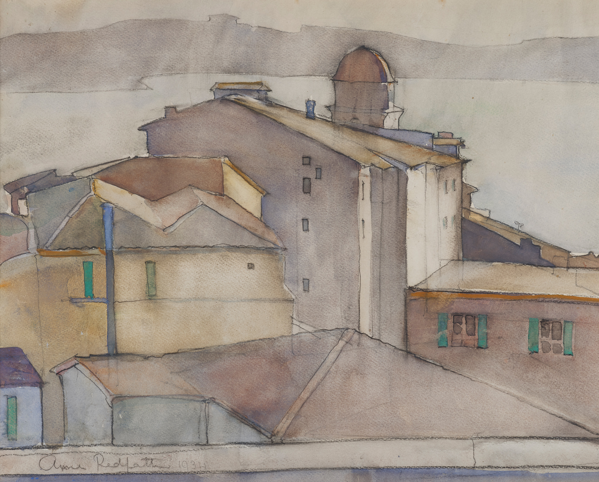 ANNE REDPATH O.B.E., R.S.A., A.R.A., A.R.W.S., L.L.D., R.O.I., R.B.A. (SCOTTISH 1895-1965)