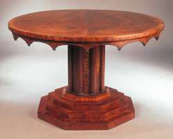 An early 19th century German mahogany centre table