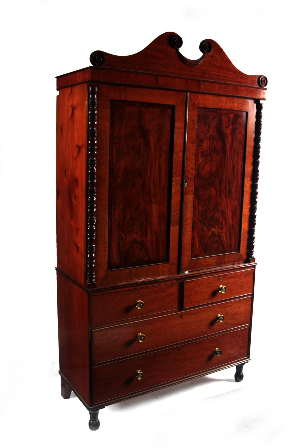 REGENCY MAHOGANY LINEN PRESS