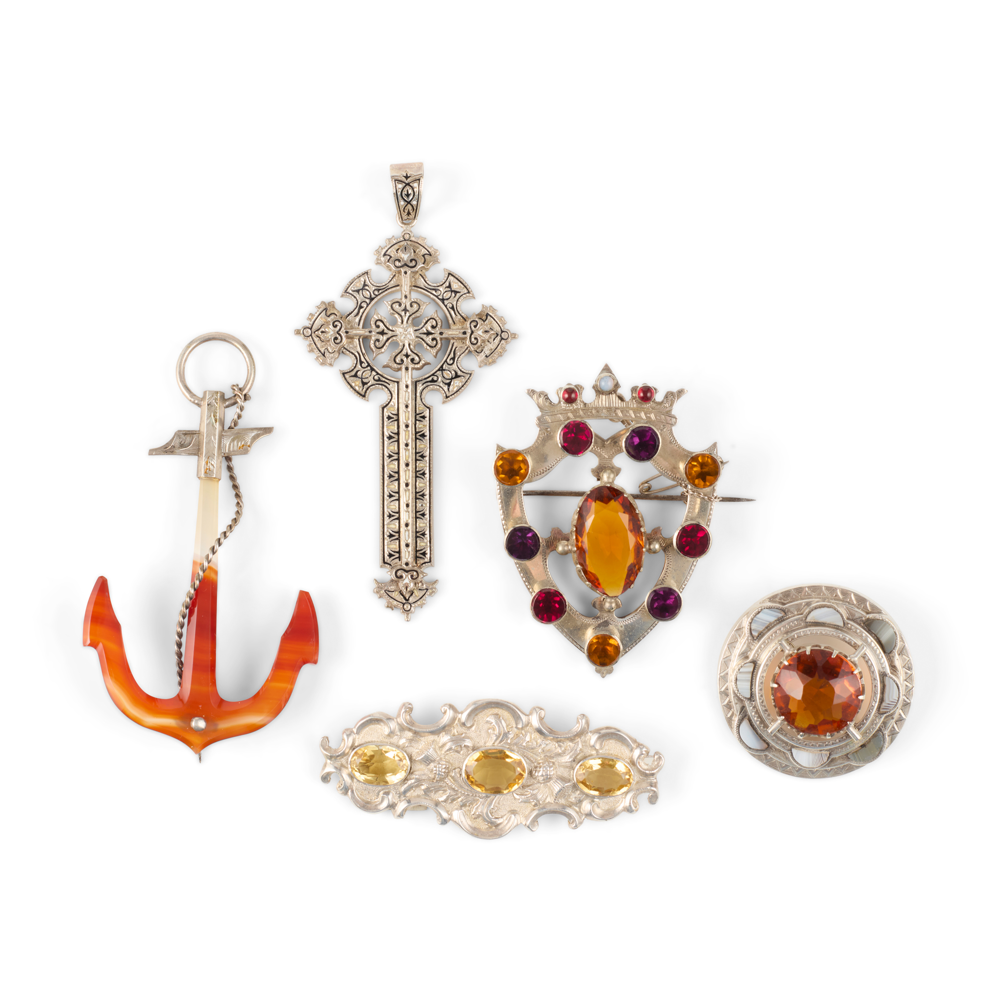 A collection of Scottish jewellery