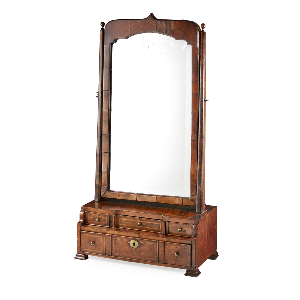 GEORGE I WALNUT DRESSING MIRROR