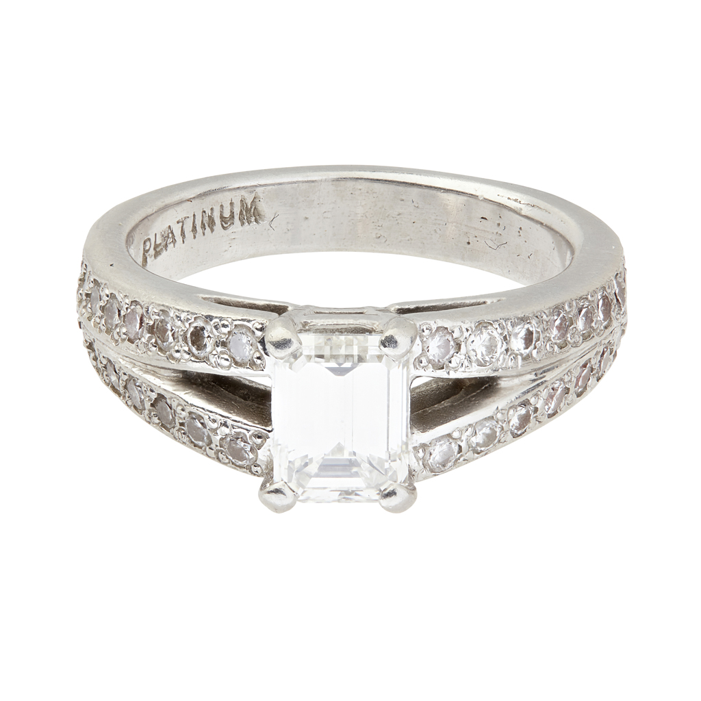 A diamond set ring