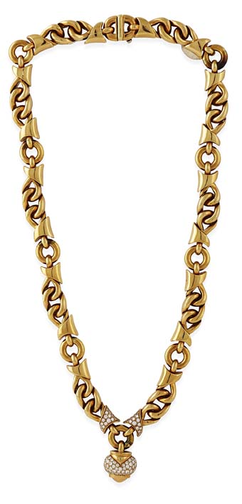 BULGARI - a diamond set necklace