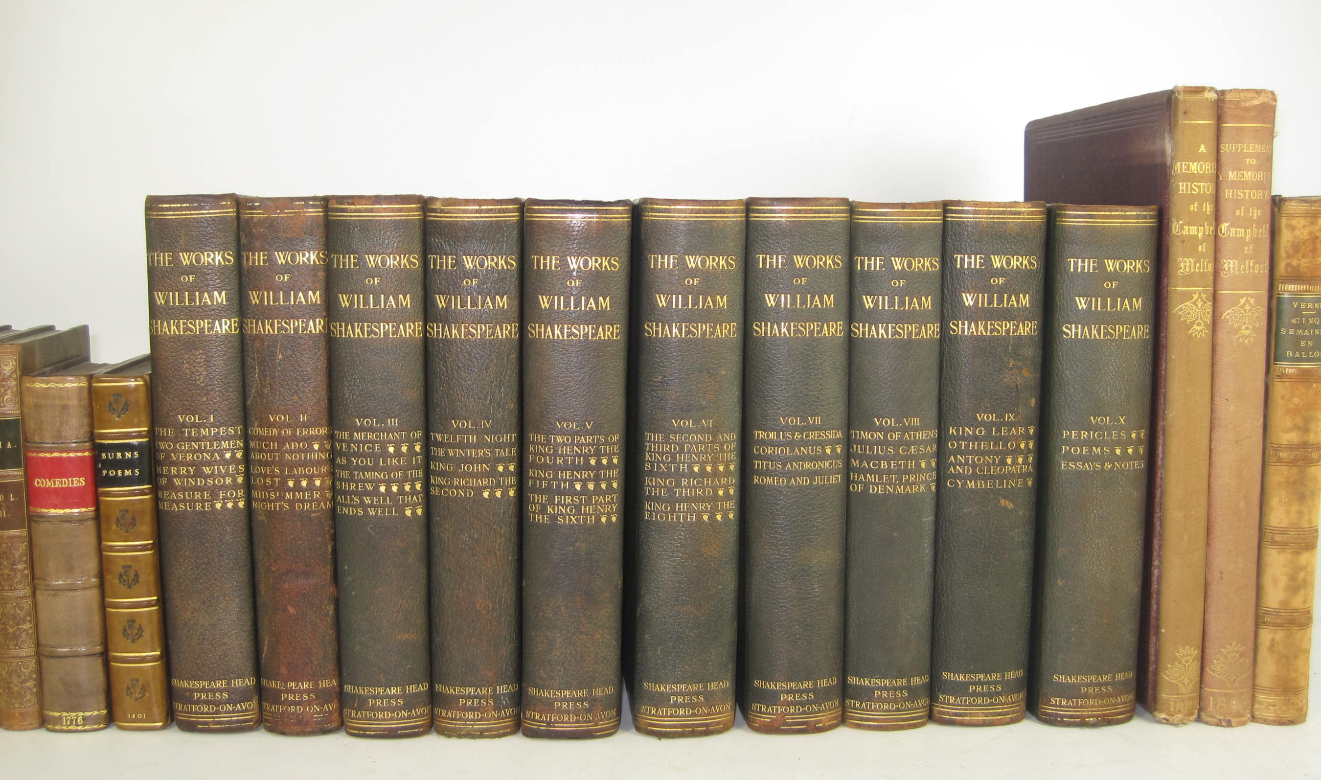 Shakespeare, Robert Burns, Campbells of Melfort, Charles Lamb &c., including