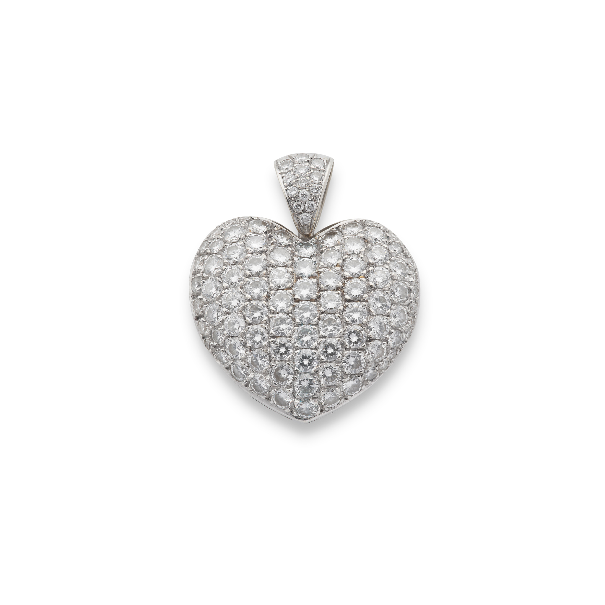 A diamond heart pendant