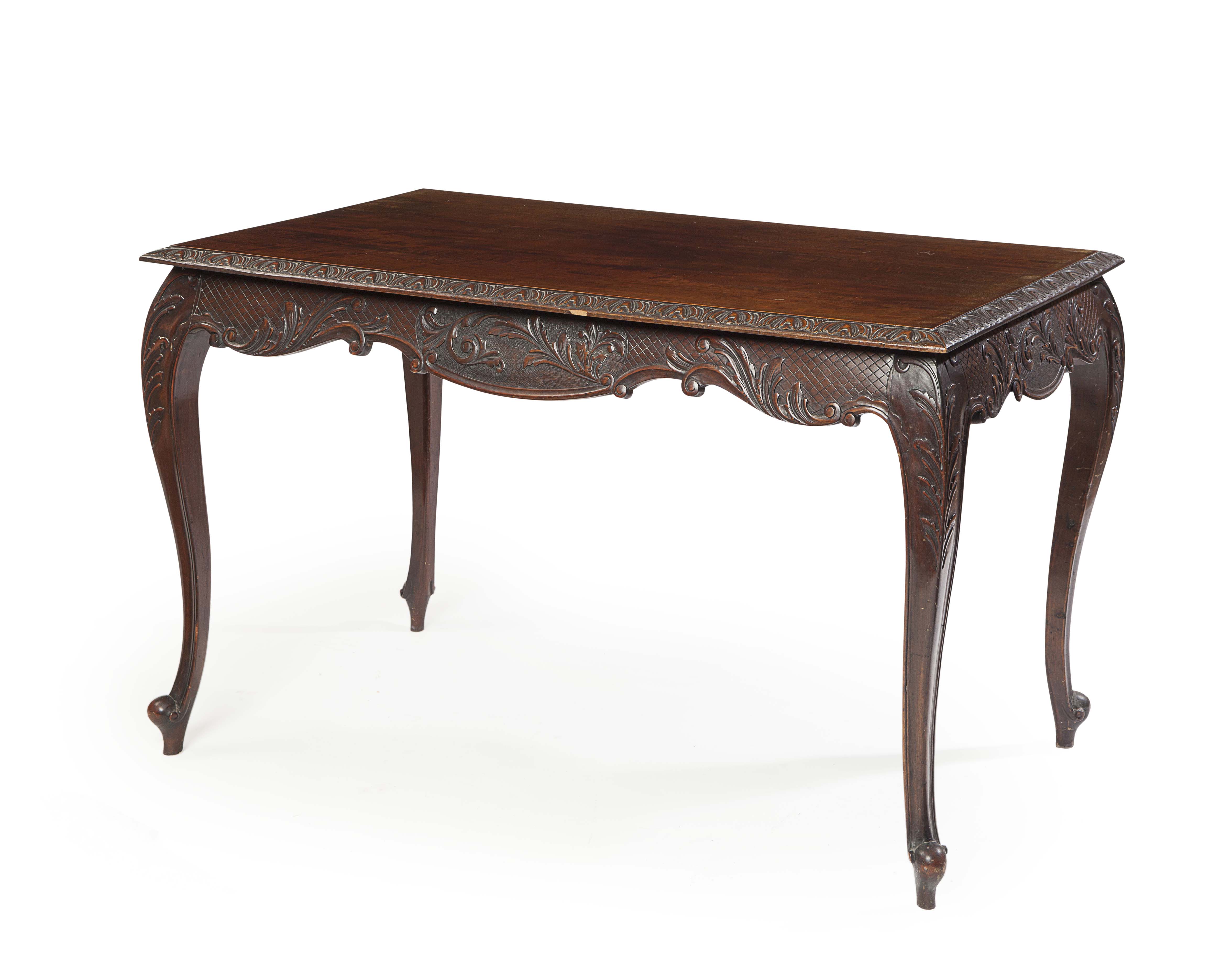 IRISH VICTORIAN MAHOGANY SIDE TABLE