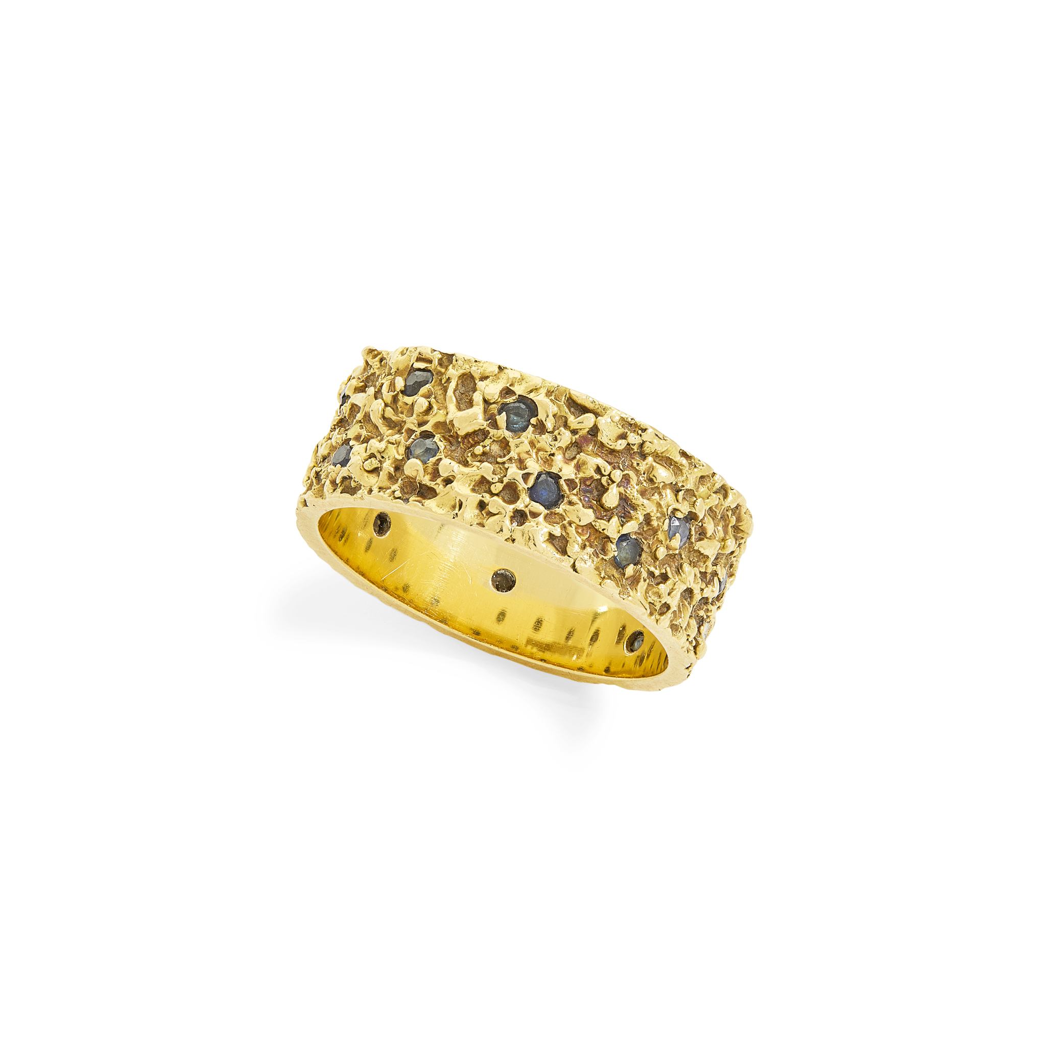 A 1960s 18ct gold sapphire ring