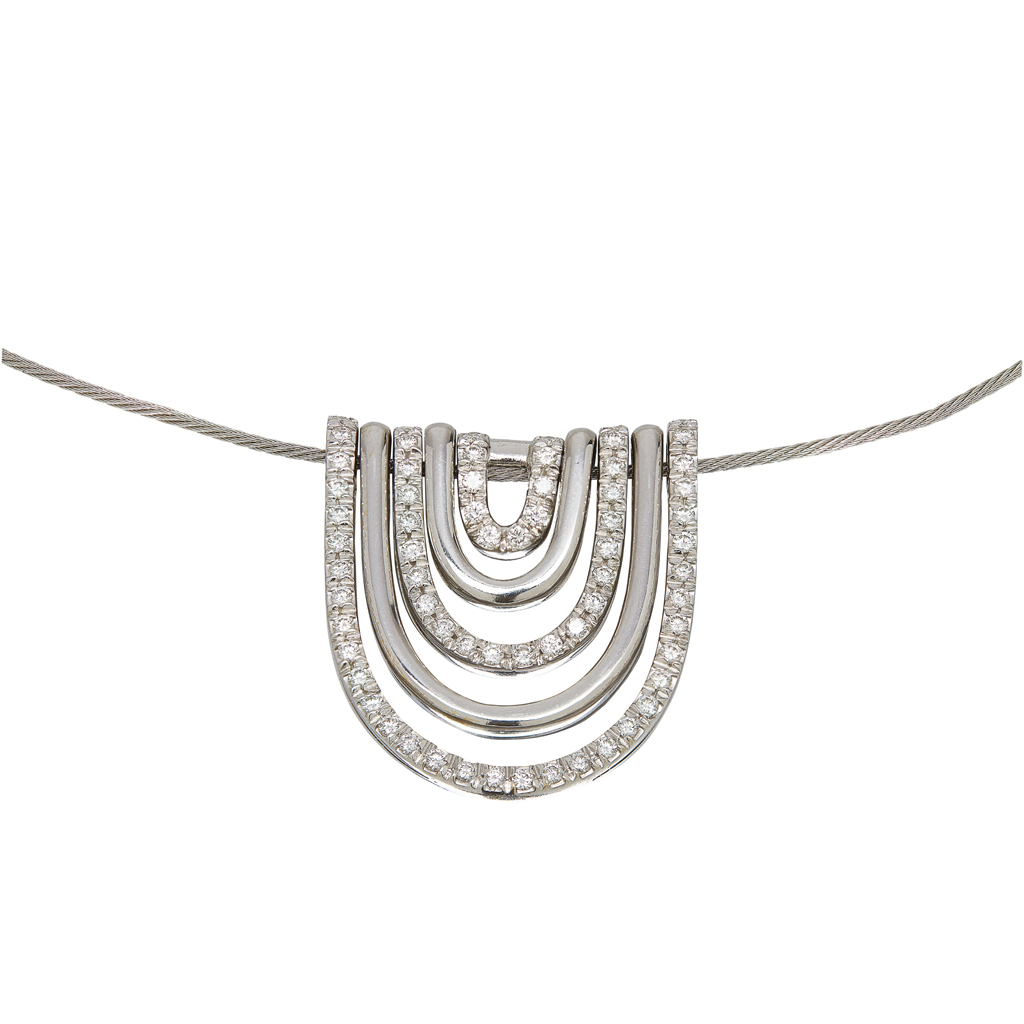PIERO MILANO - A contemporary diamond set necklace