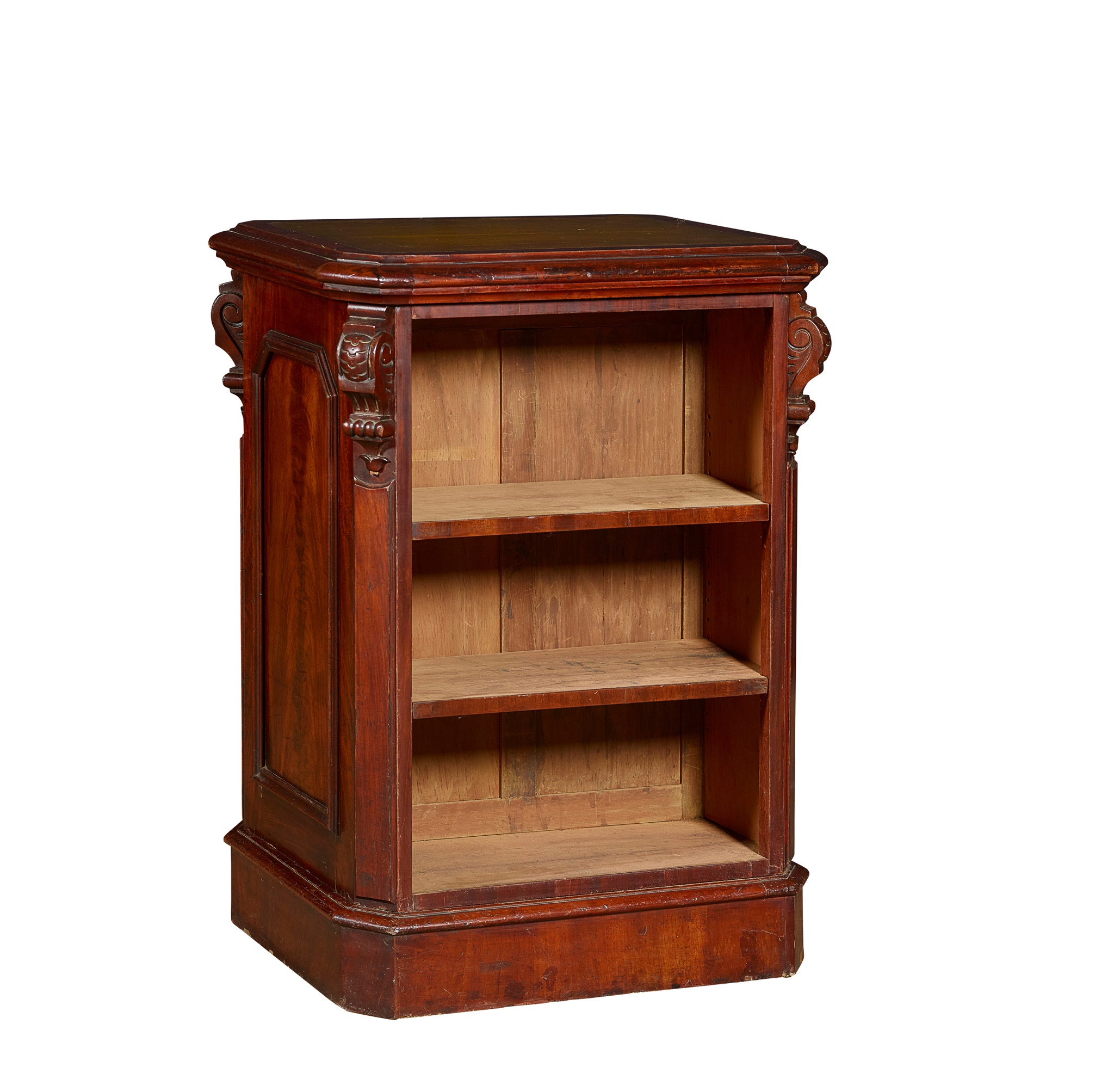 EARLY VICTORIAN MAHOGANY FREESTANDING BOOKCASE