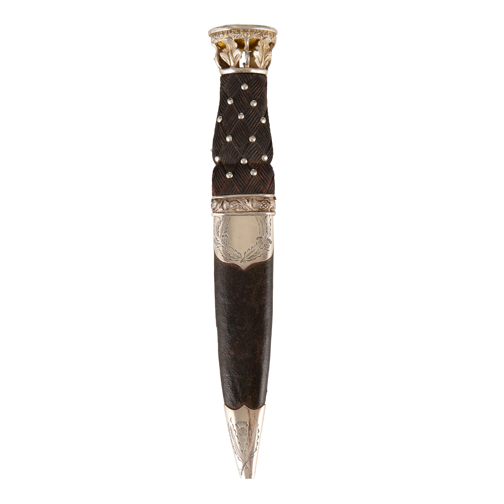 AN EARLY VICTORIAN GORDON HIGHLANDERS SGIAN DUBH