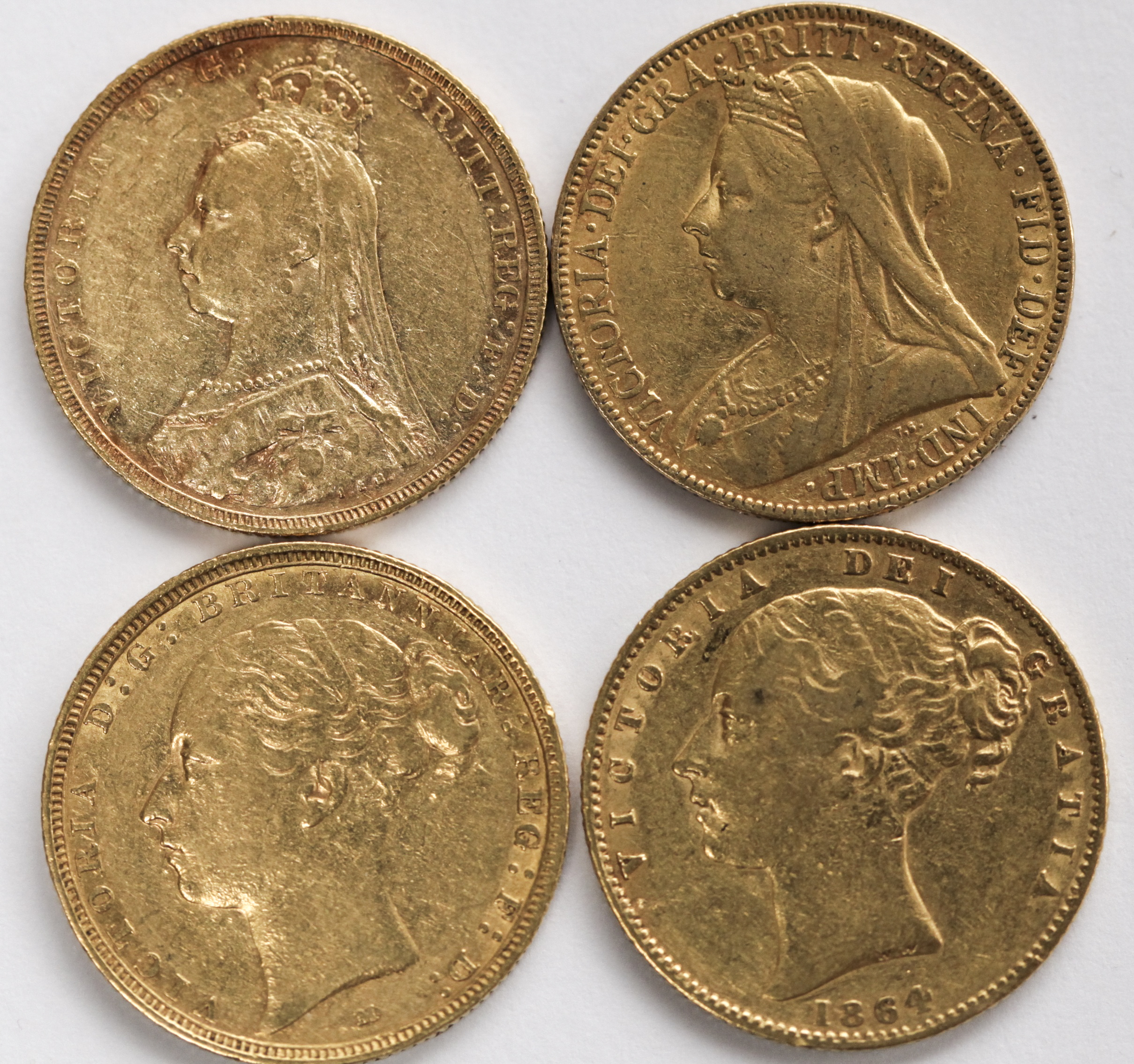 GB: A group of five sovereigns