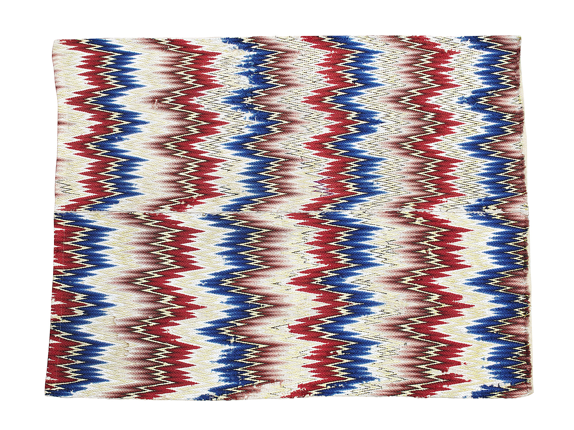 FLAME STITCH NEEDLEWORK PANEL