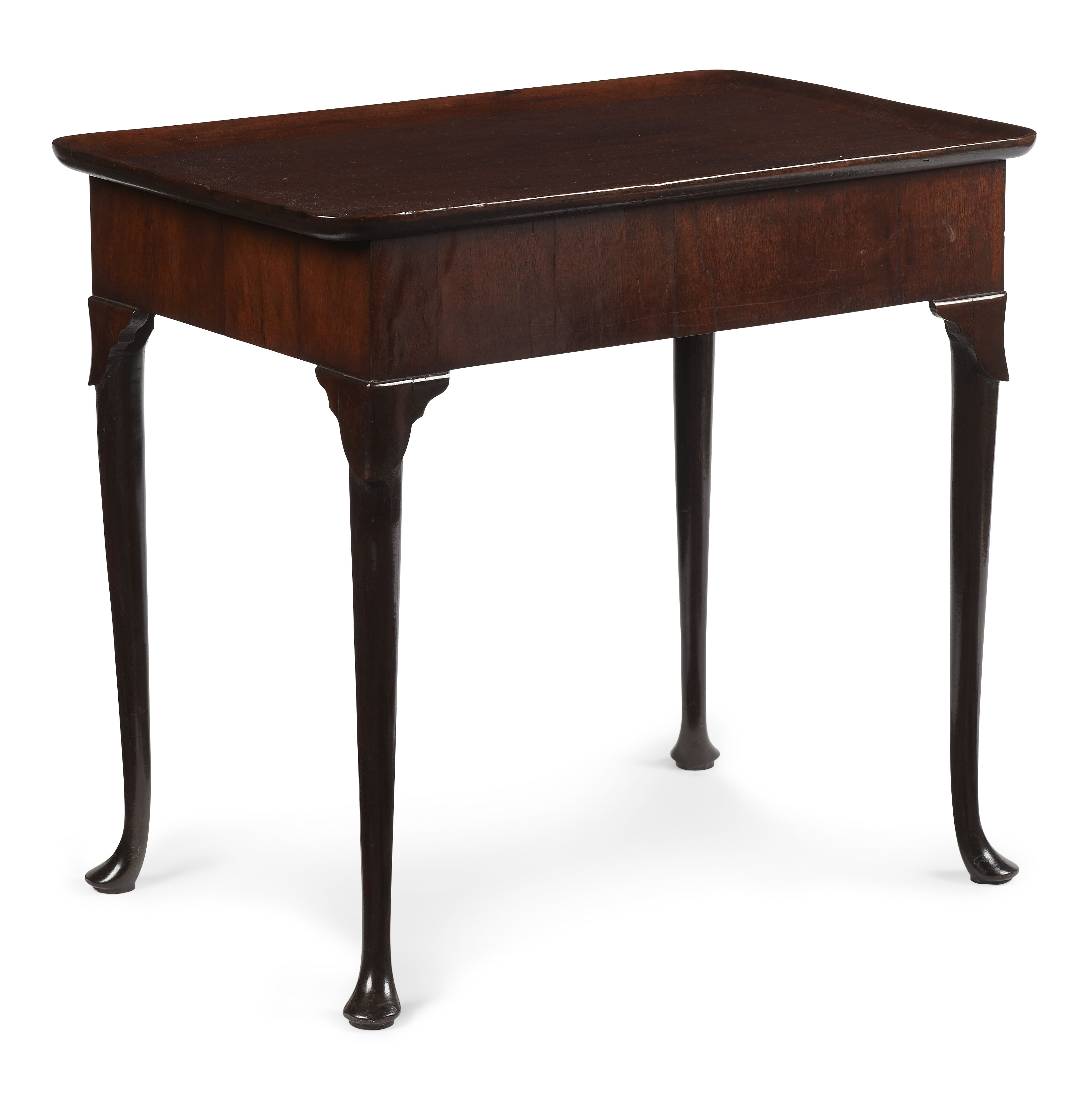 GEORGE II MAHOGANY SILVER TABLE