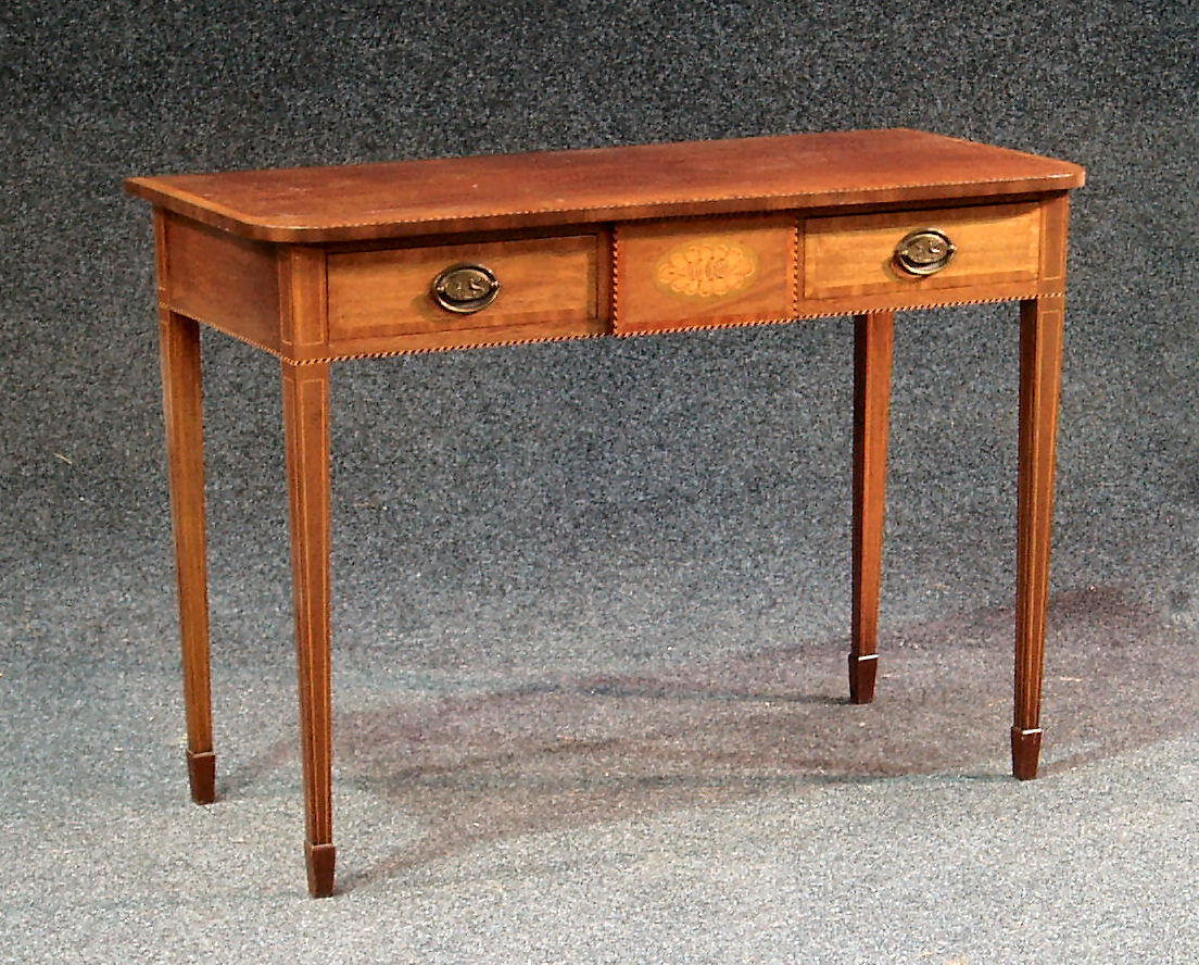 A George III style mahogany side table,