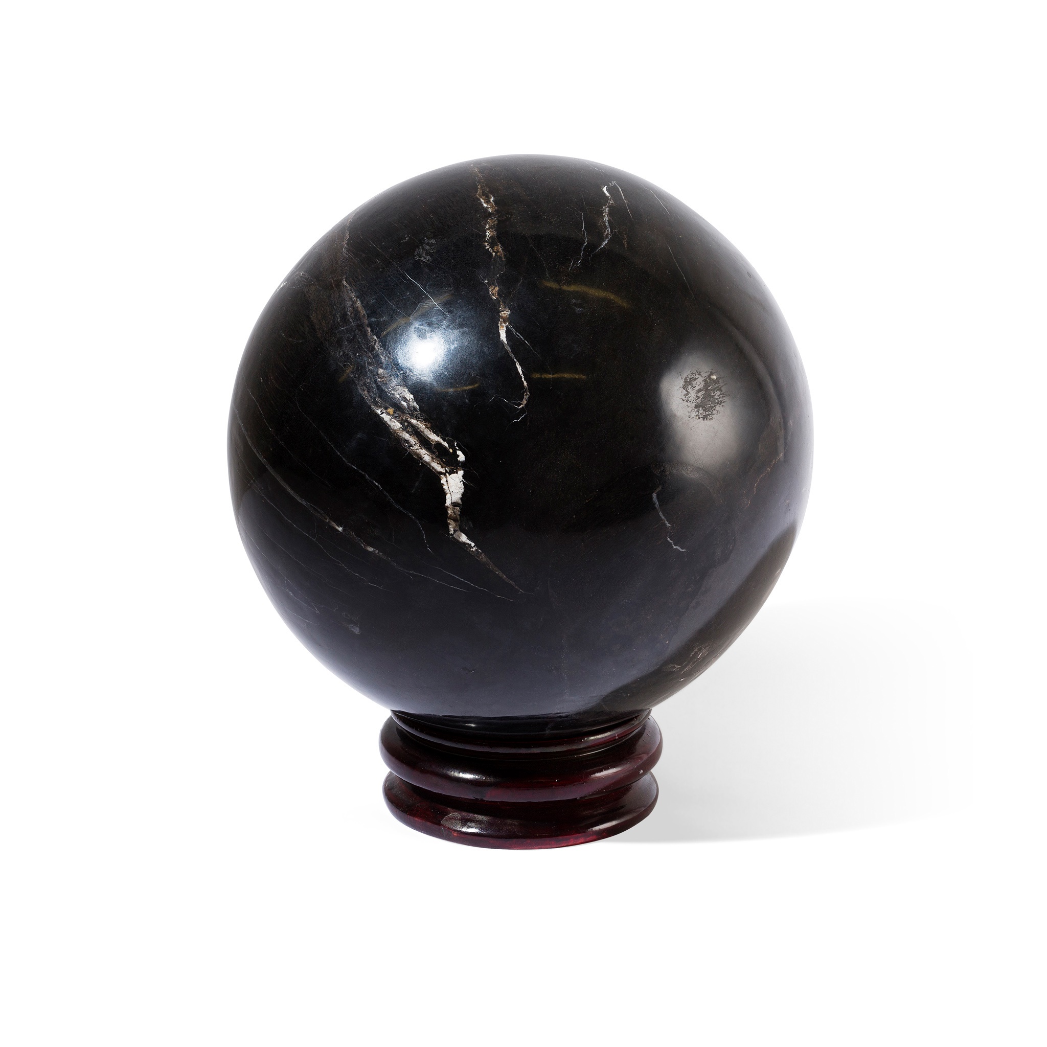 LARGE PETRIFIED WOOD SPHERE