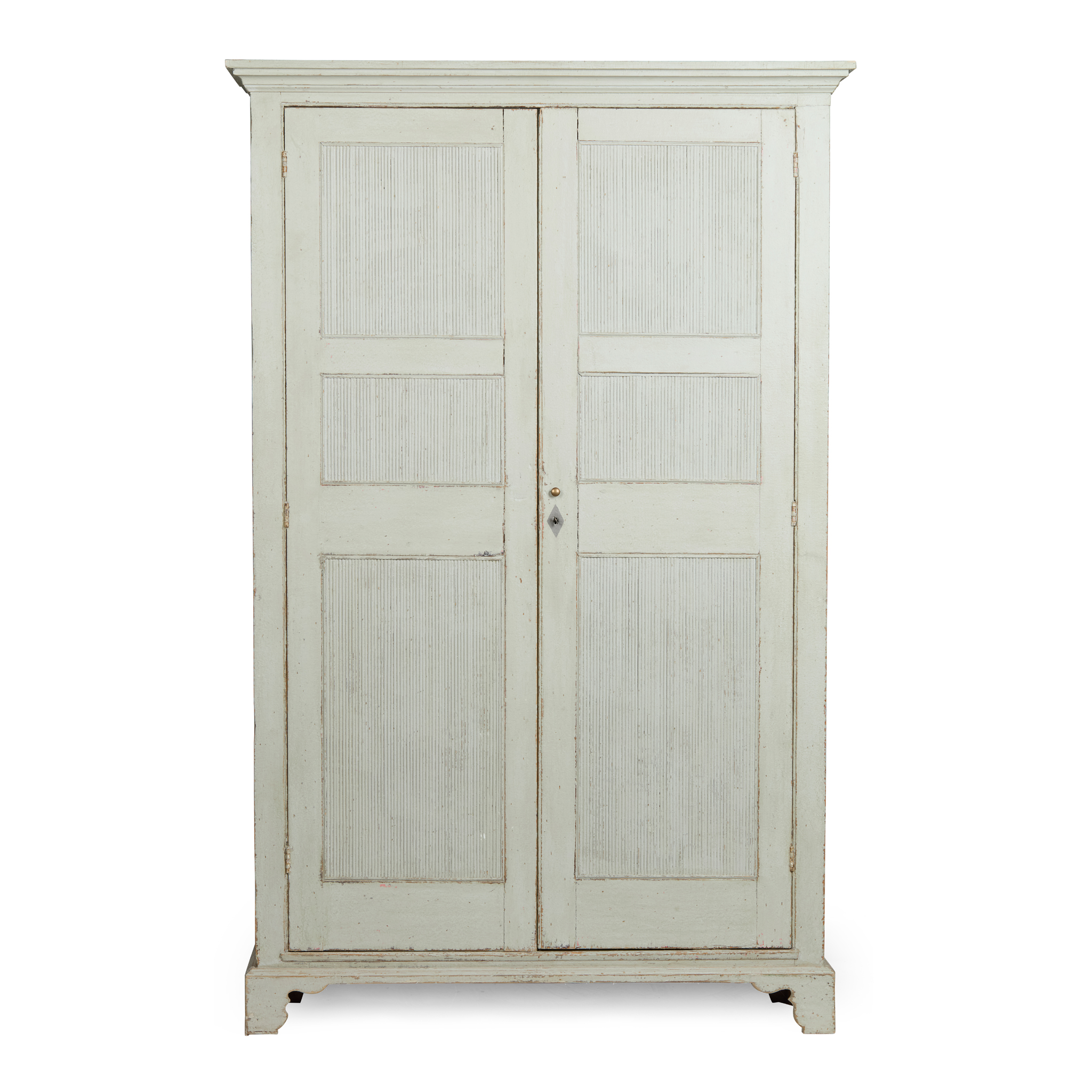 GREY PAINTED PINE SCULLERY CABINET