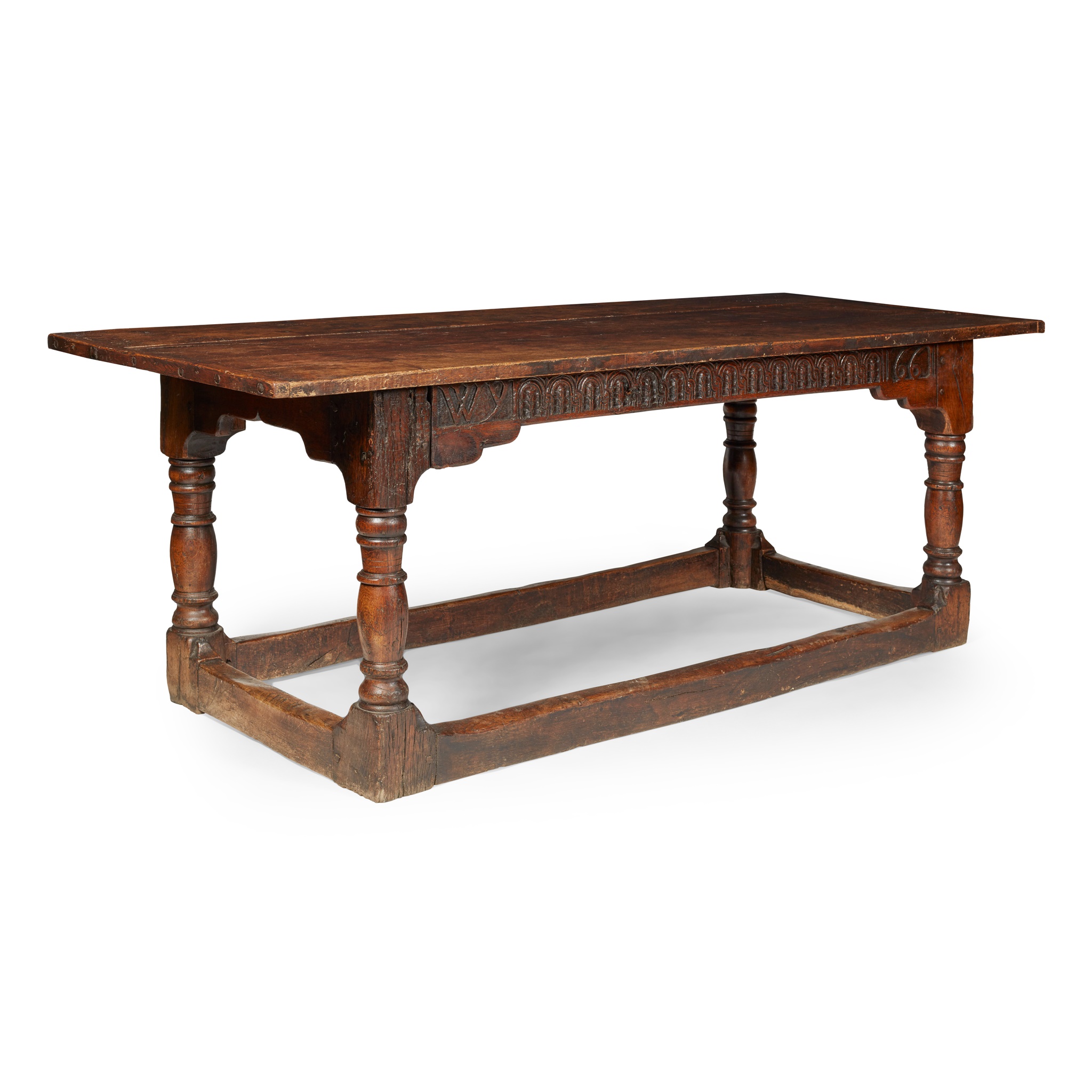 OAK 17TH CENTURY STYLE REFECTORY TABLE