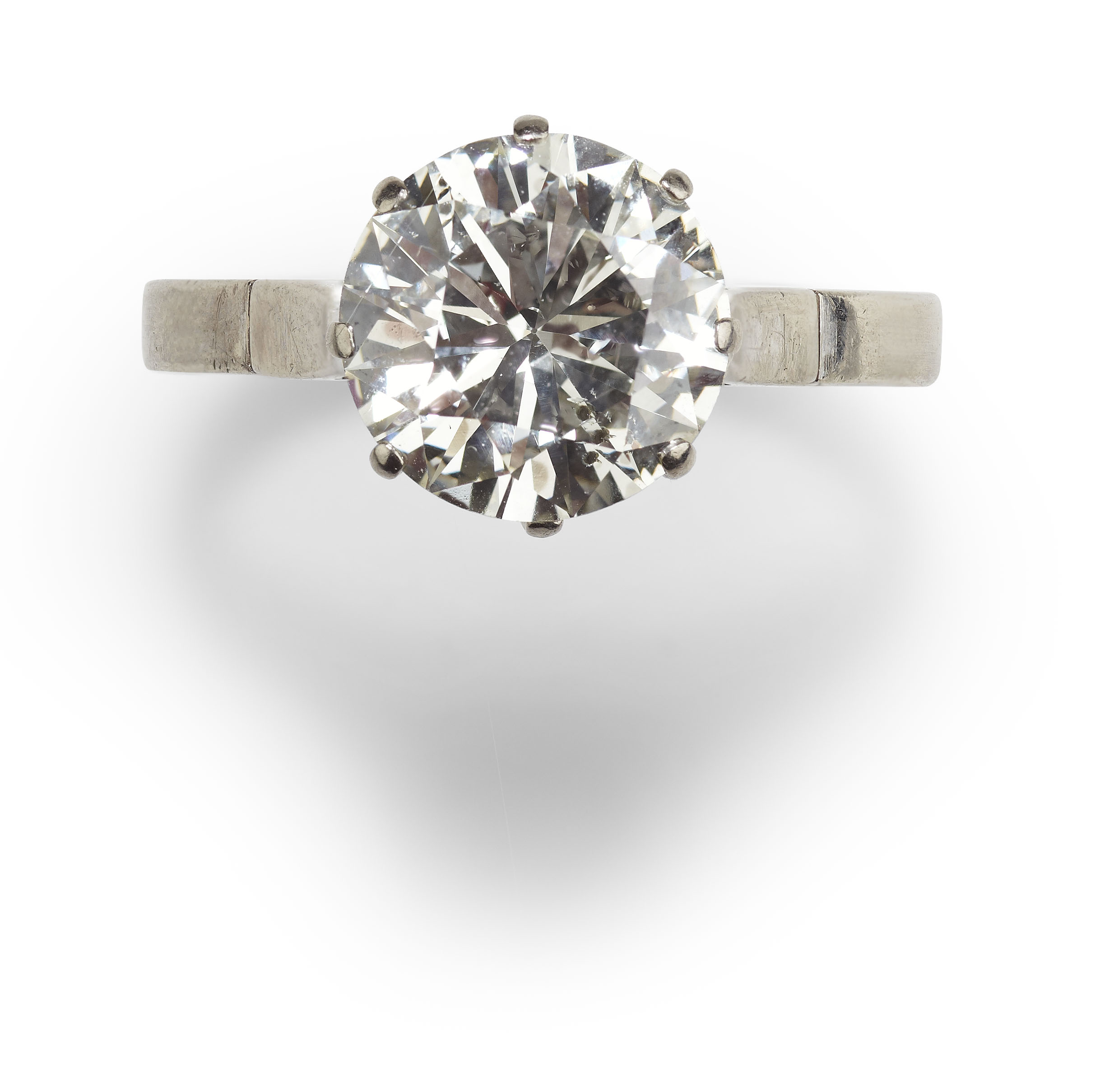 A diamond single-stone ring,