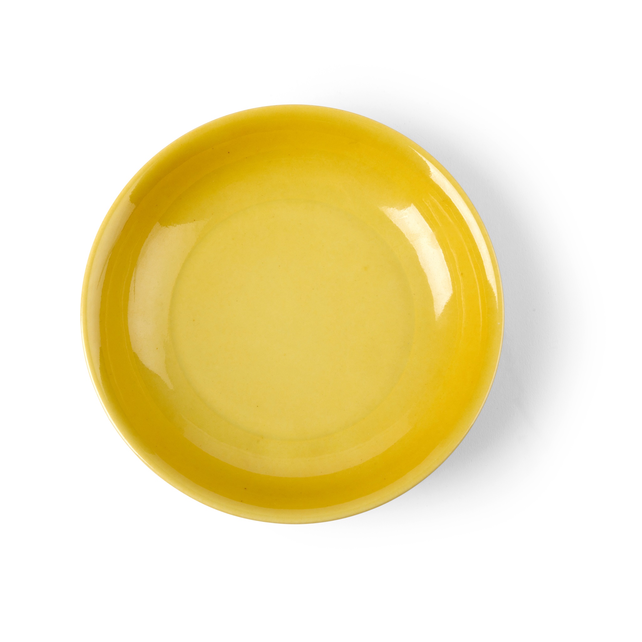 YELLOW-GLAZED DISH